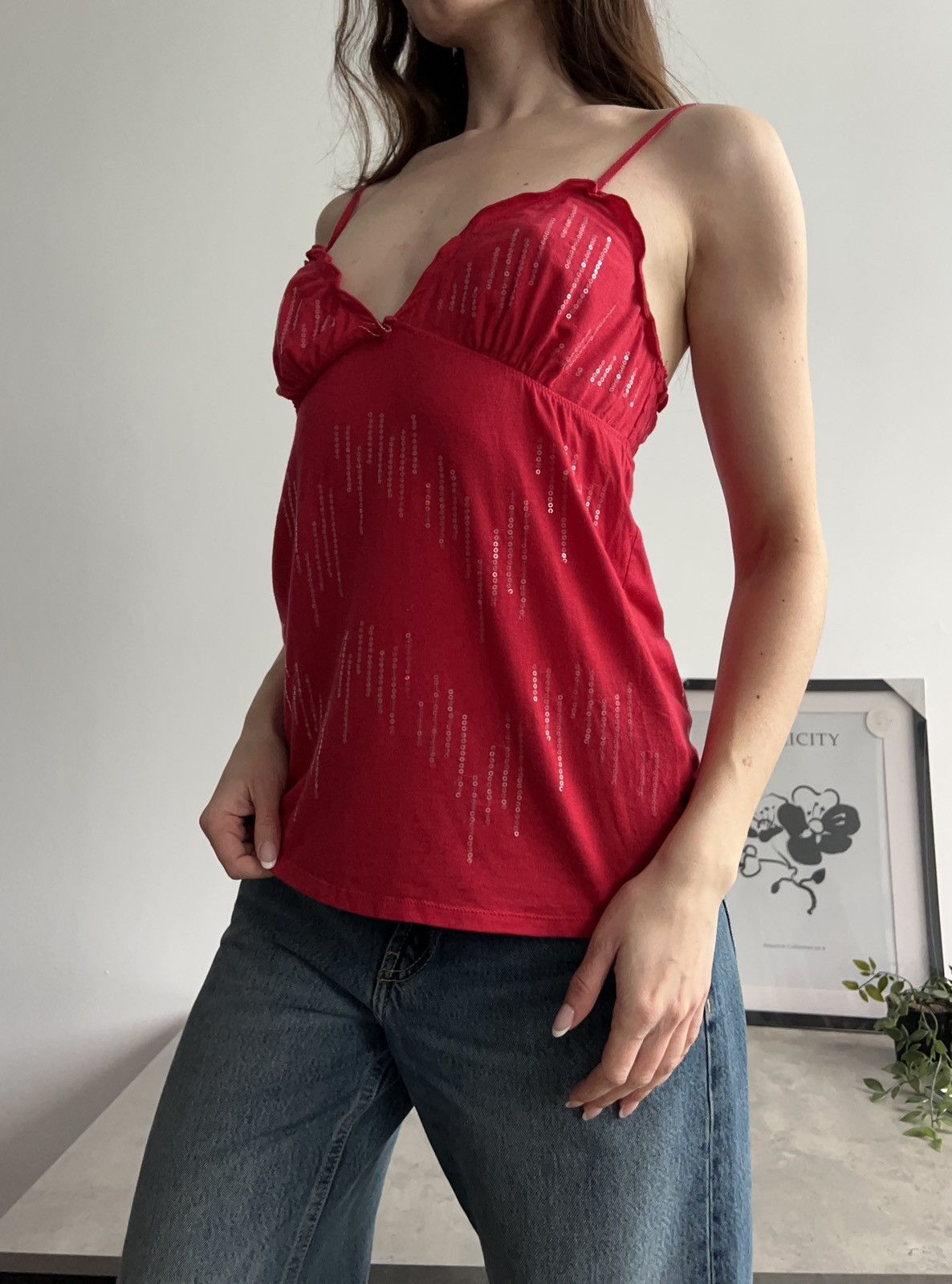 Victoria's Secret × Vintage Victoria’s Secret Vintage Cute Sequins Top Y2K 00s Size S / US 4 / IT 40 - 2 Thumbnail