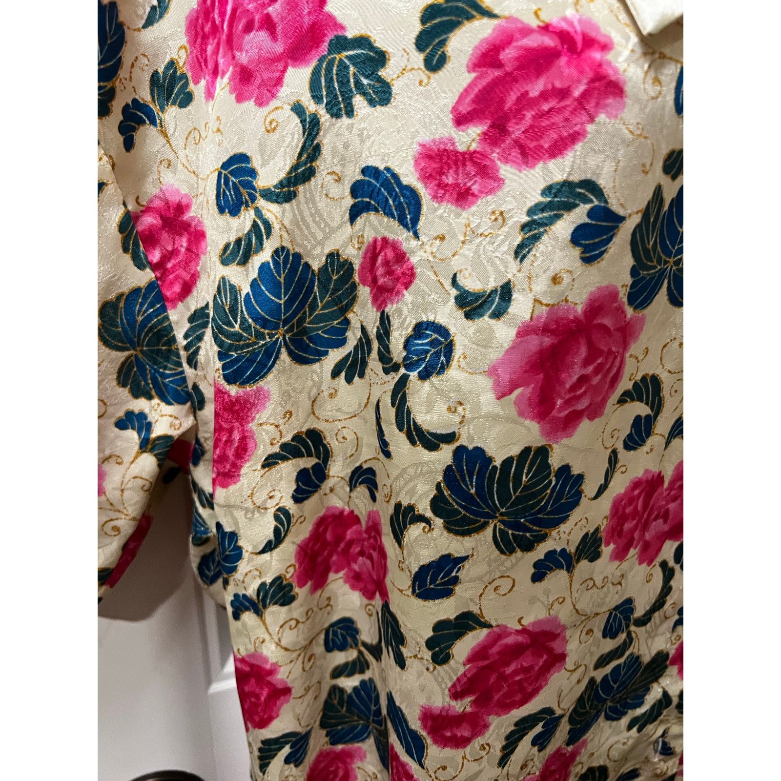 Victoria's Secret Gold Label vintage Satin Floral Pajama Top night shirt M Size M / US 6-8 / IT 42-44 - 5 Thumbnail