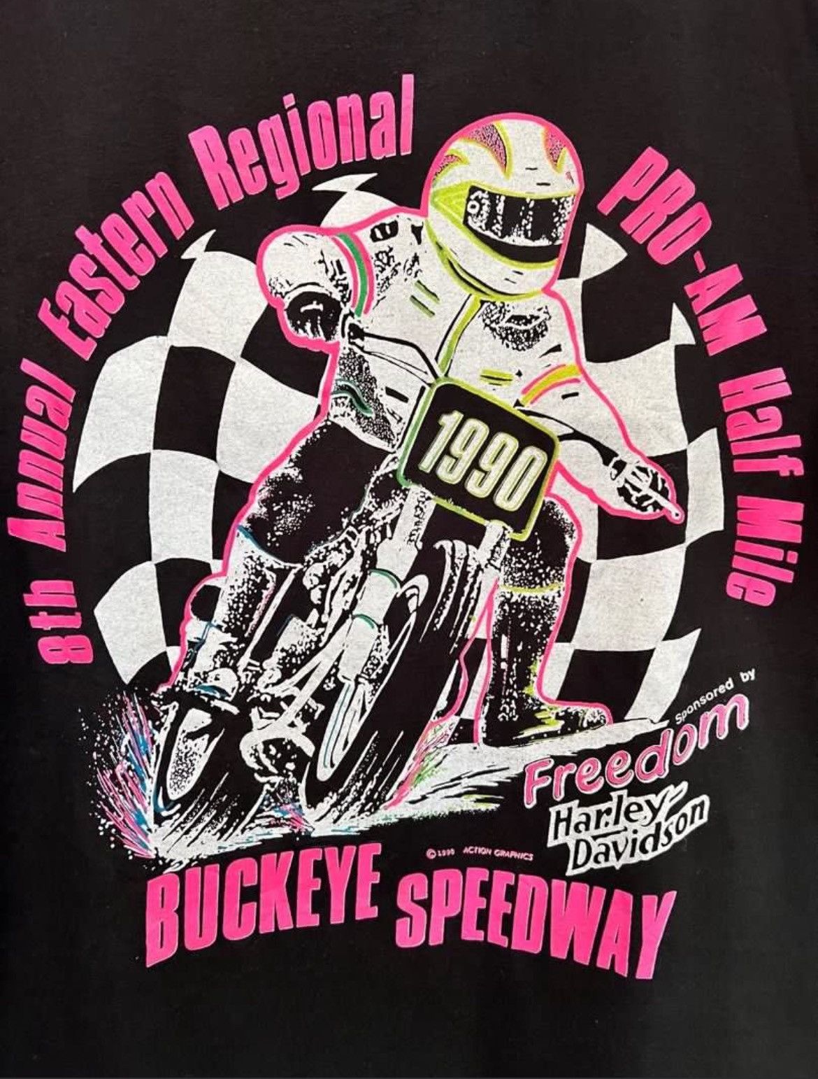 Harley Davidson × Jerzees × Vintage Vintage TShirt Motorcycles Buckeye Speedway Harley Davidson Size US XL / EU 56 / 4 - 3 Thumbnail