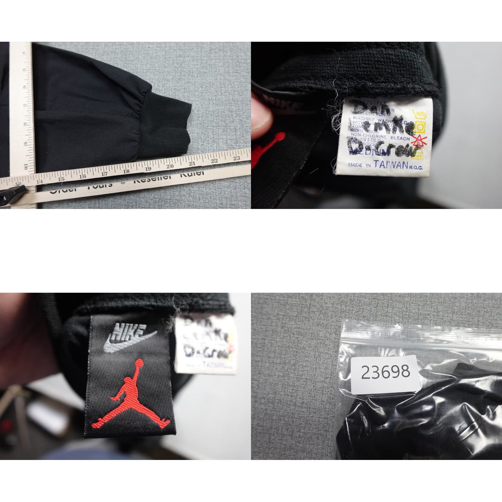 Jordan Brand Jordan Windbreaker Jacket Mens L Black 90s Vintage Style Lightweight Flight Size US L / EU 52-54 / 3 - 8 Thumbnail