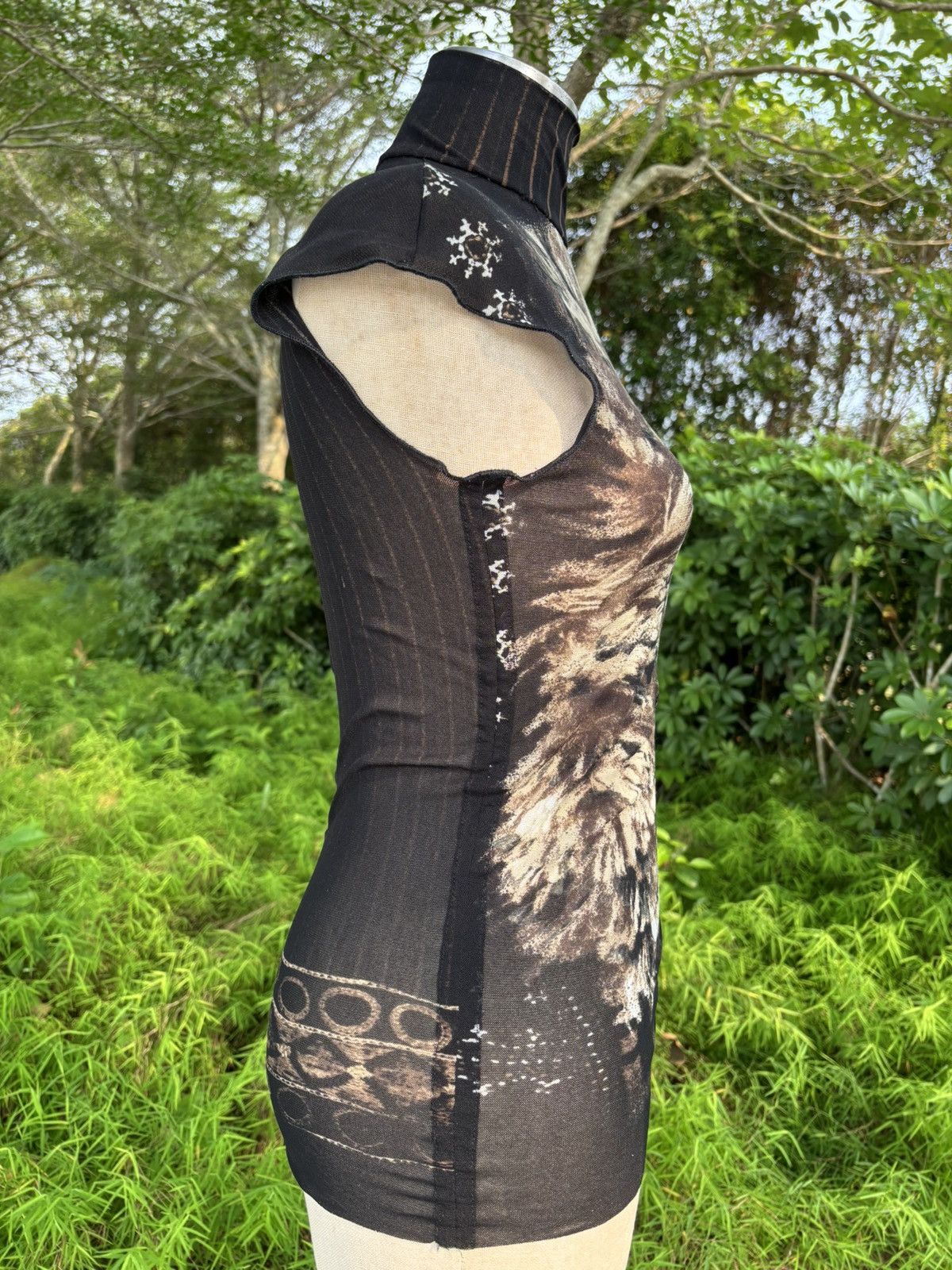 Vintage Vintage mesh tank top with turtle neck Size M / US 6-8 / IT 42-44 - 5 Thumbnail