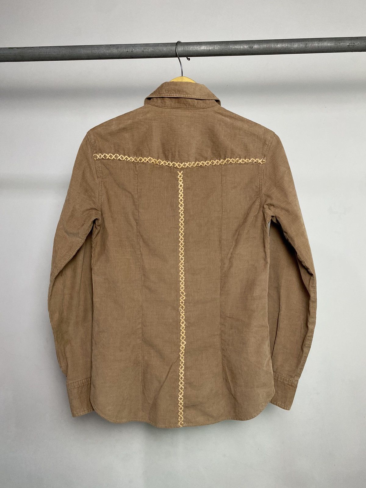 Dolce & Gabbana Dolce Gabbana Corduroy Braided Cord Western Shirt Size US S / EU 44-46 / 1 - 2 Thumbnail