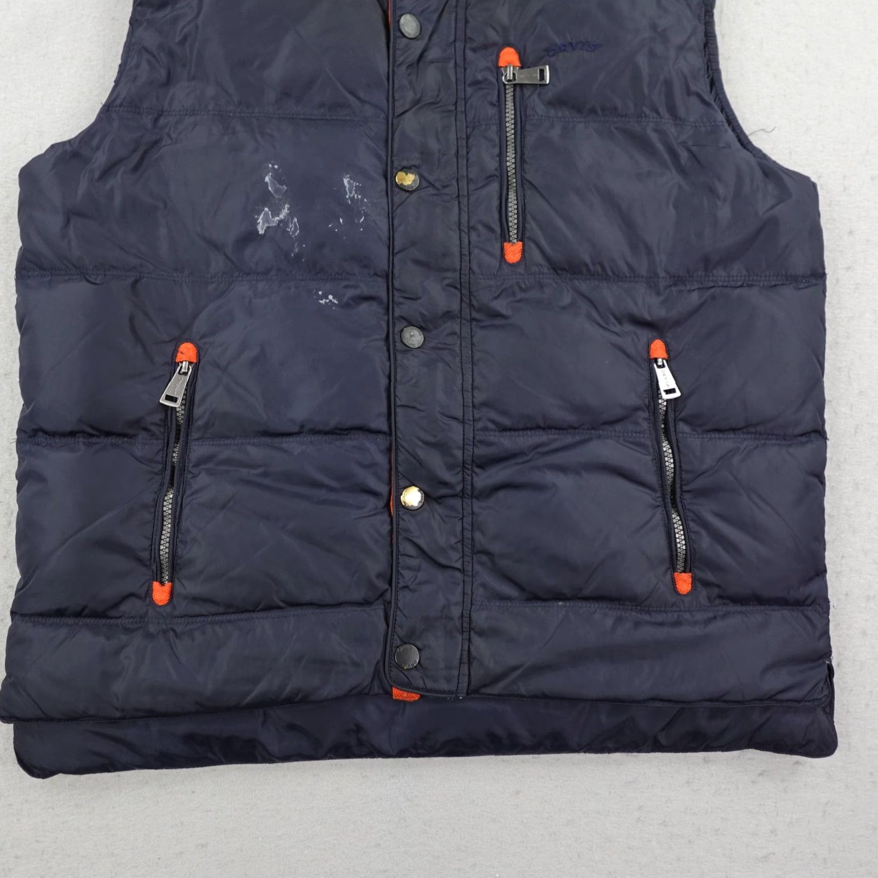 Orvis VINTAGE Orvis Vest Mens Medium Blue Duck Down Essex Puffer Quilted Zip Snap Insulated Size US M / EU 48-50 / 2 - 3 Thumbnail