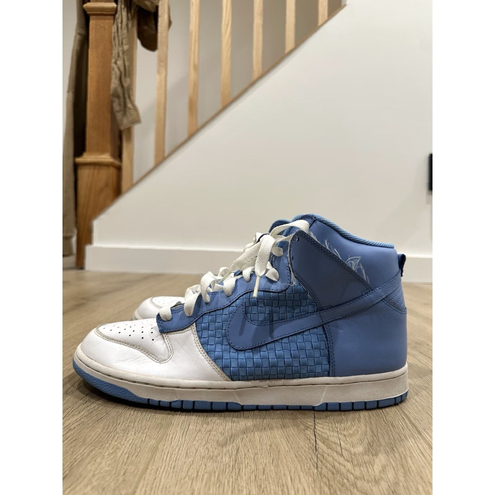 Nike VINTAGE? Nike Dunk High University Blue Shoe Size 13 Men Blue 13 Nike Dunk High Top Sneakers Men's 13 Nike Dunk Sneaker Size US 13 / EU 46 - 5 Thumbnail