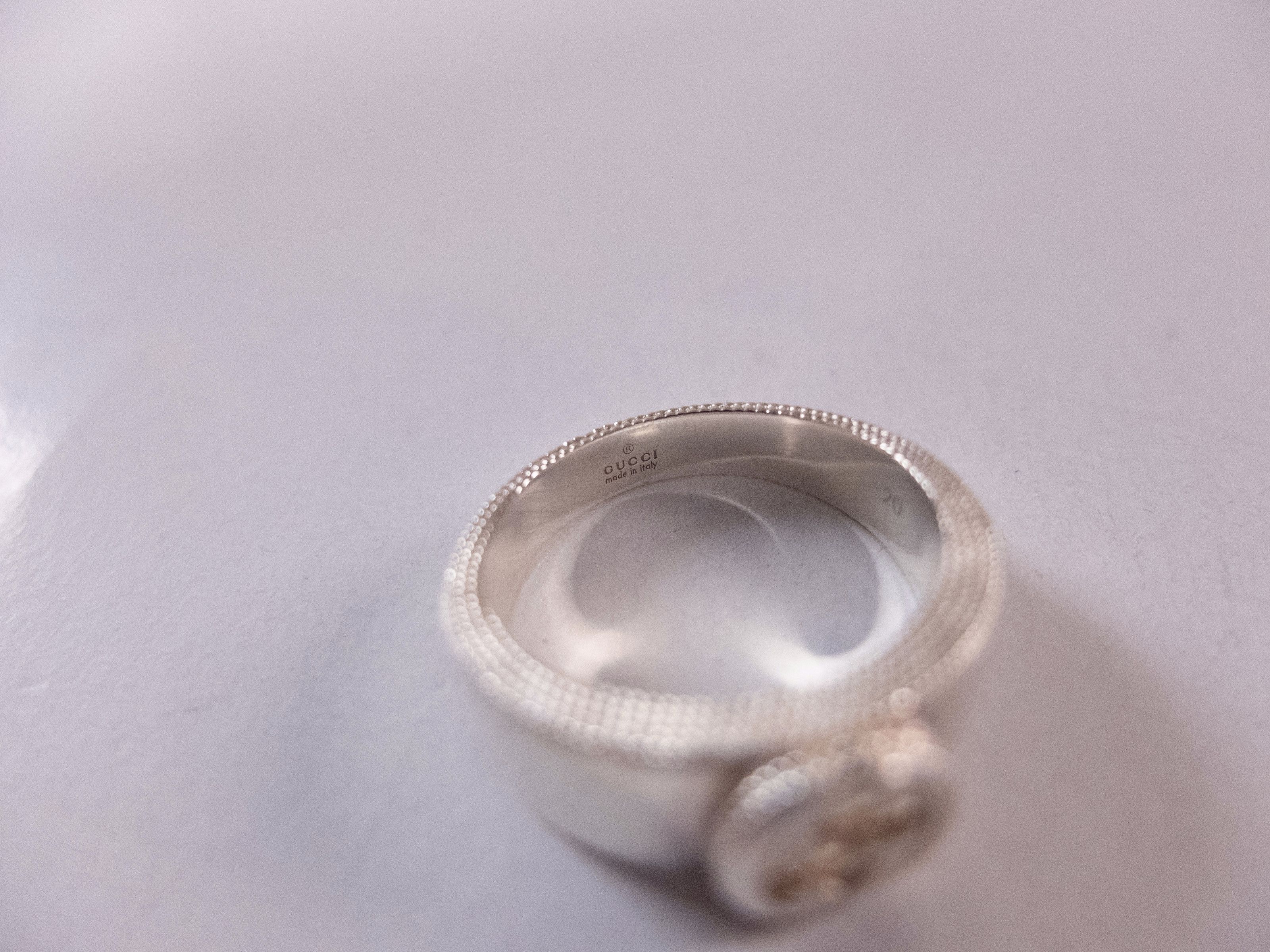 Gucci GUCCI Sterling silver interlocking G logo ring Size 20 / 9 Size ONE SIZE - 8 Thumbnail