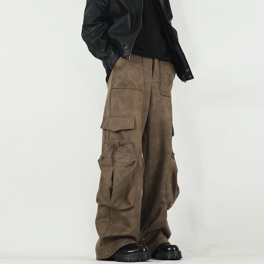 Japanese Brand × Jean America Street Straight Tube Retro Work Casual Pants Size US 29 - 1 Thumbnail