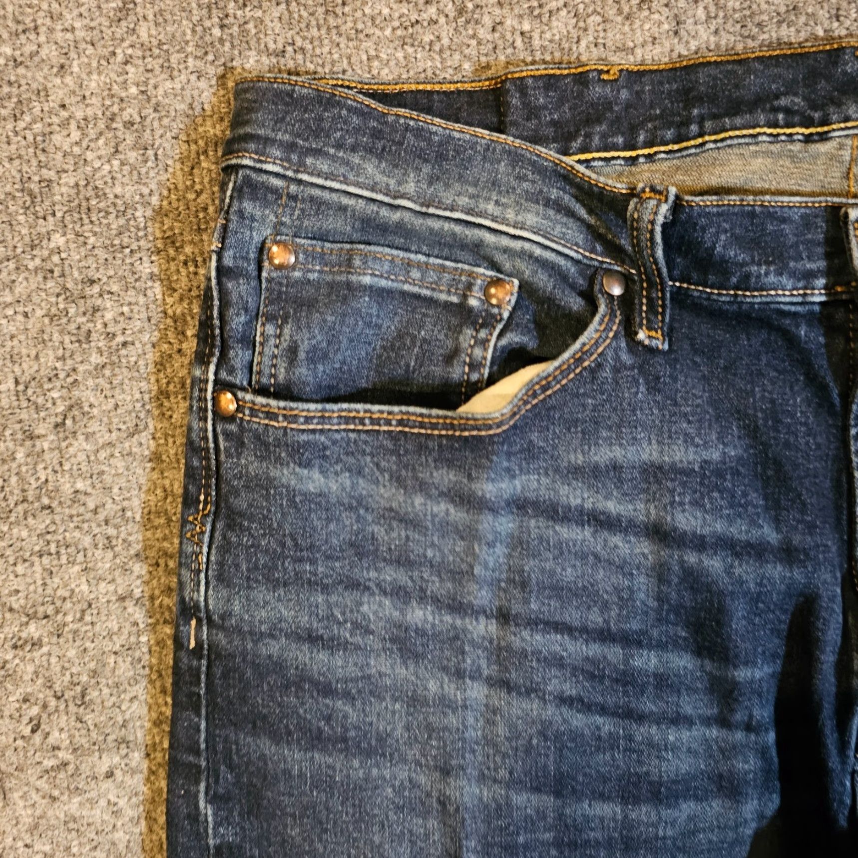 Wrangler Wrangler Jeans Mens 34x31 Boots Cut Blue Relaxed High Rise Medium Wash Denim 5-Pocket Casual Boots Mens Size US 34 / EU 50 - 3 Thumbnail