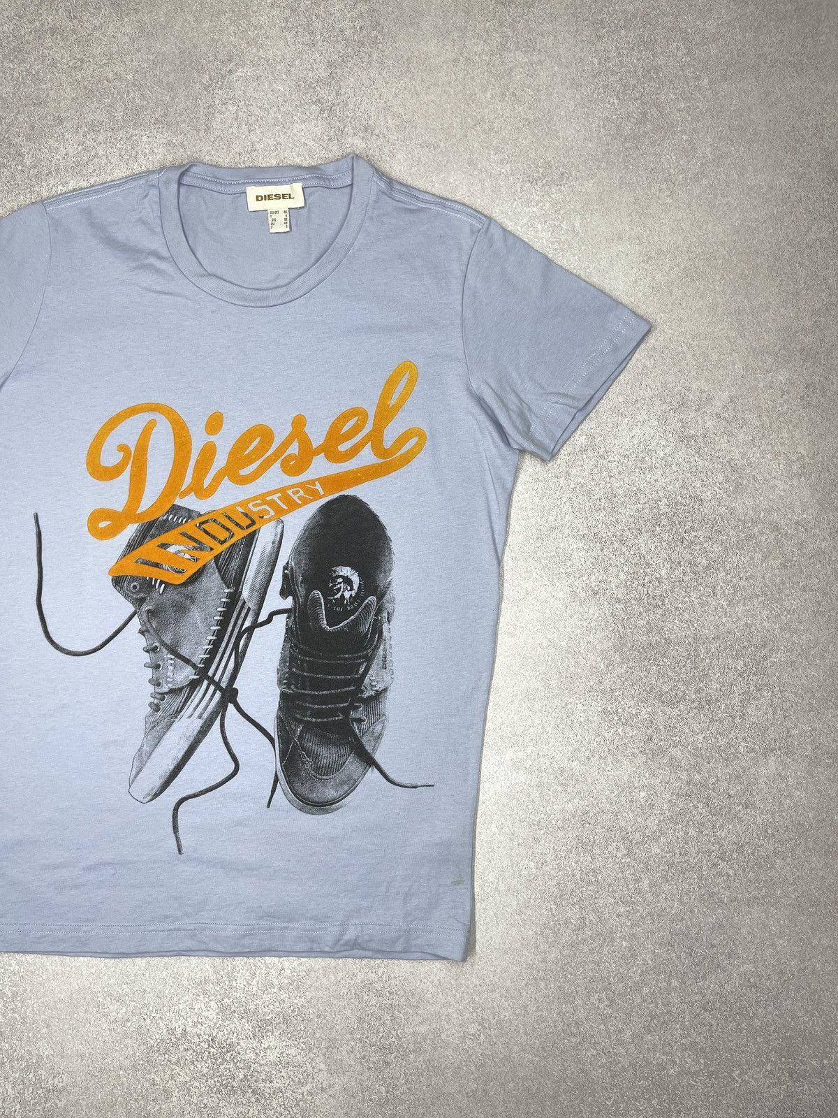 Diesel Diesel Industry Logo Sneakers Print T-Shirt Blue Big Logo Size US M / EU 48-50 / 2 - 3 Thumbnail