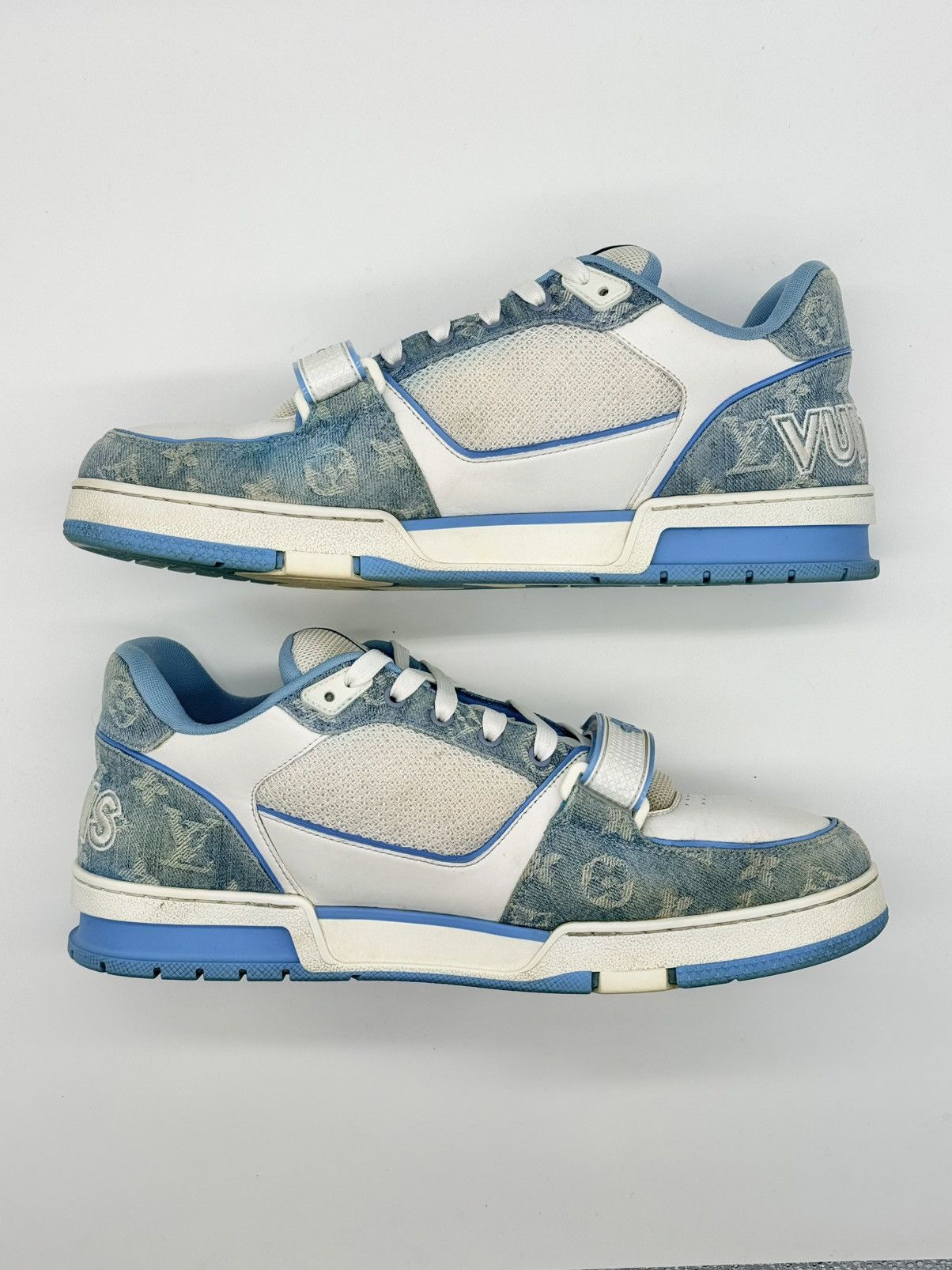 Louis Vuitton Size 12 - Louis Vuitton Trainer Blue Strap Size US 12 / EU 45 - 3 Thumbnail