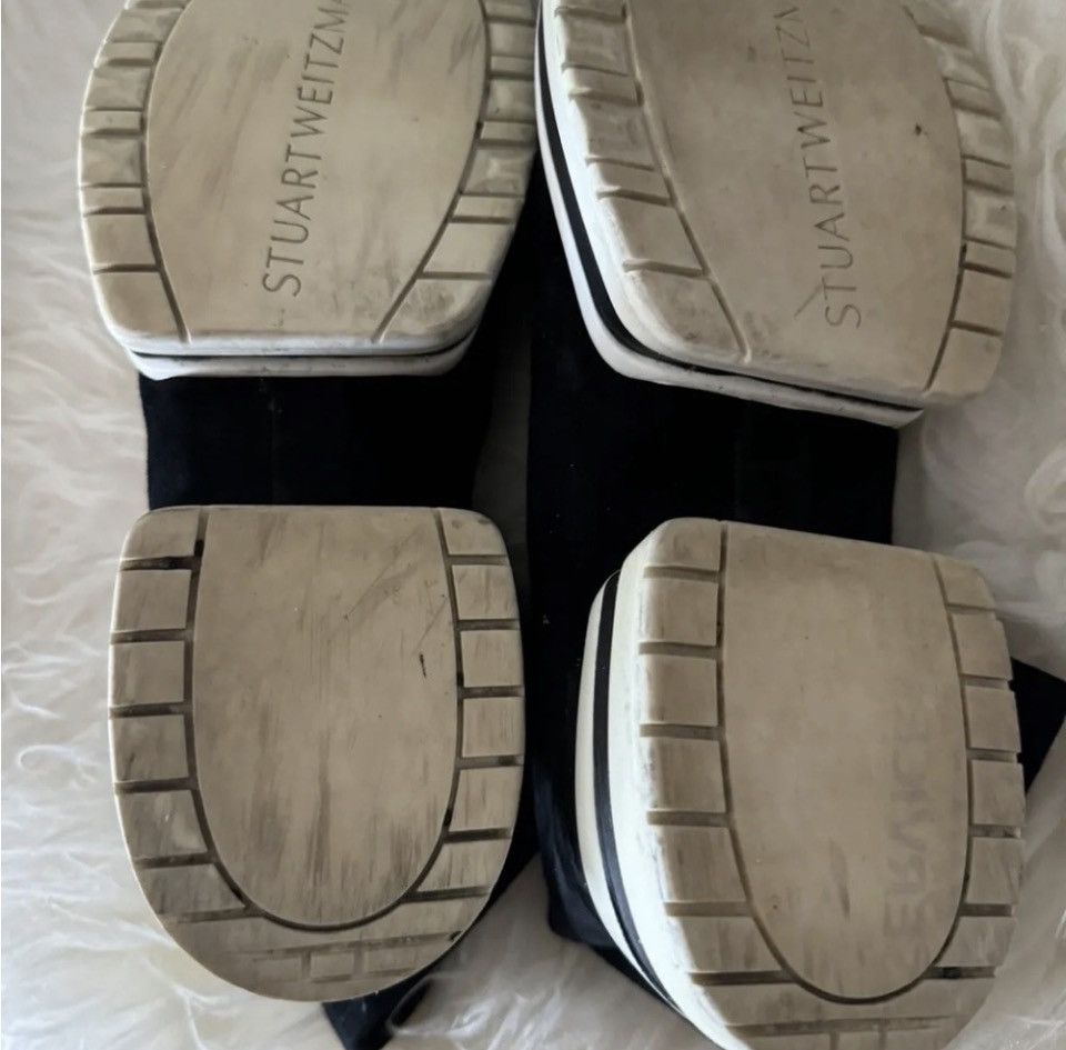 Stuart Weitzman STUART WEITZMAN SW612 BOOTIE SUEDE HIGH TOP SNEAKER SUEDE Size US 8.5 / IT 38.5 - 12 Thumbnail