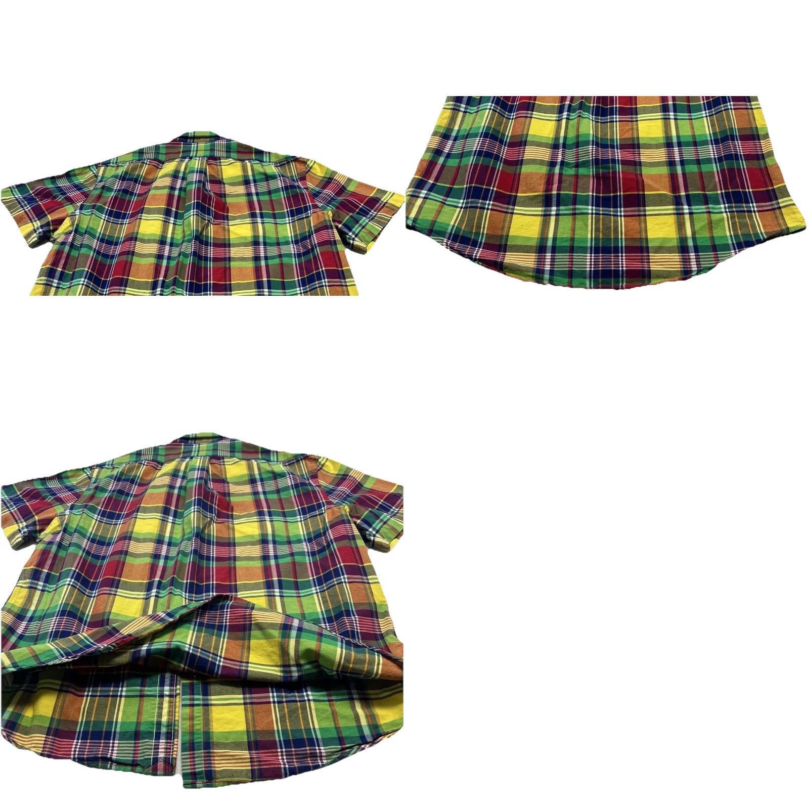Polo Ralph Lauren Polo Ralph Lauren Shirt Mens L Multicolor Plaid Button-Down Short Sleeve Classic Fit Madras Size US L / EU 52-54 / 3 - 10 Thumbnail