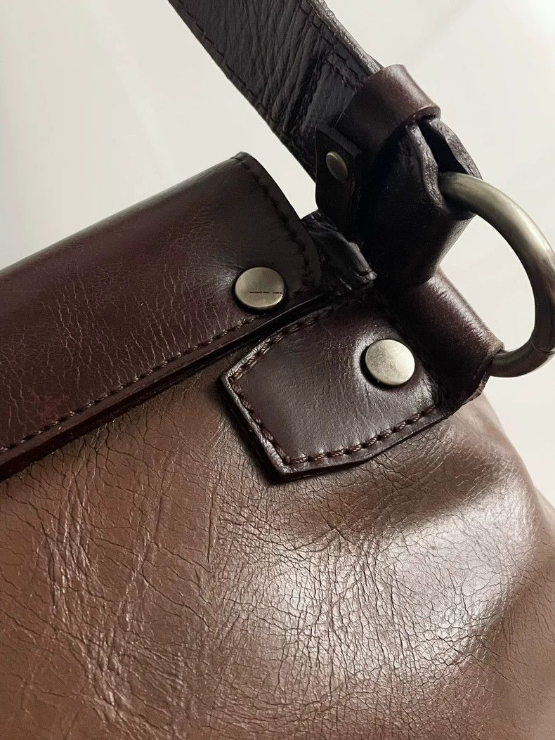 Jean Paul Gaultier Jean Paul Gaultier Bullet Buckle Leather Shoulder Bag 2504- Size ONE SIZE - 8 Thumbnail