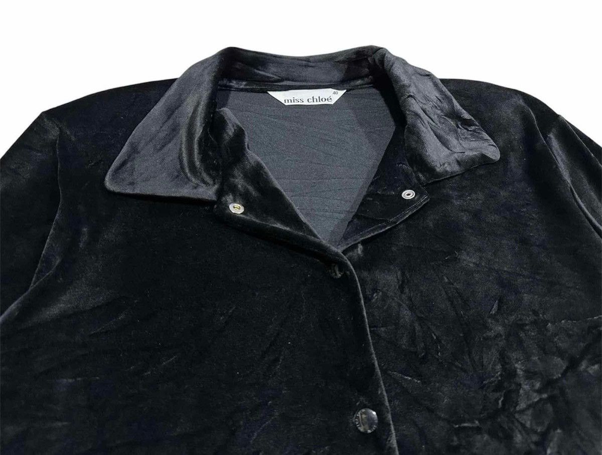 Designer × Japanese Brand 🔥Vintage Miss Chloe Velvet Shirt Snap Button Oversized Size US XL / EU 56 / 4 - 6 Thumbnail