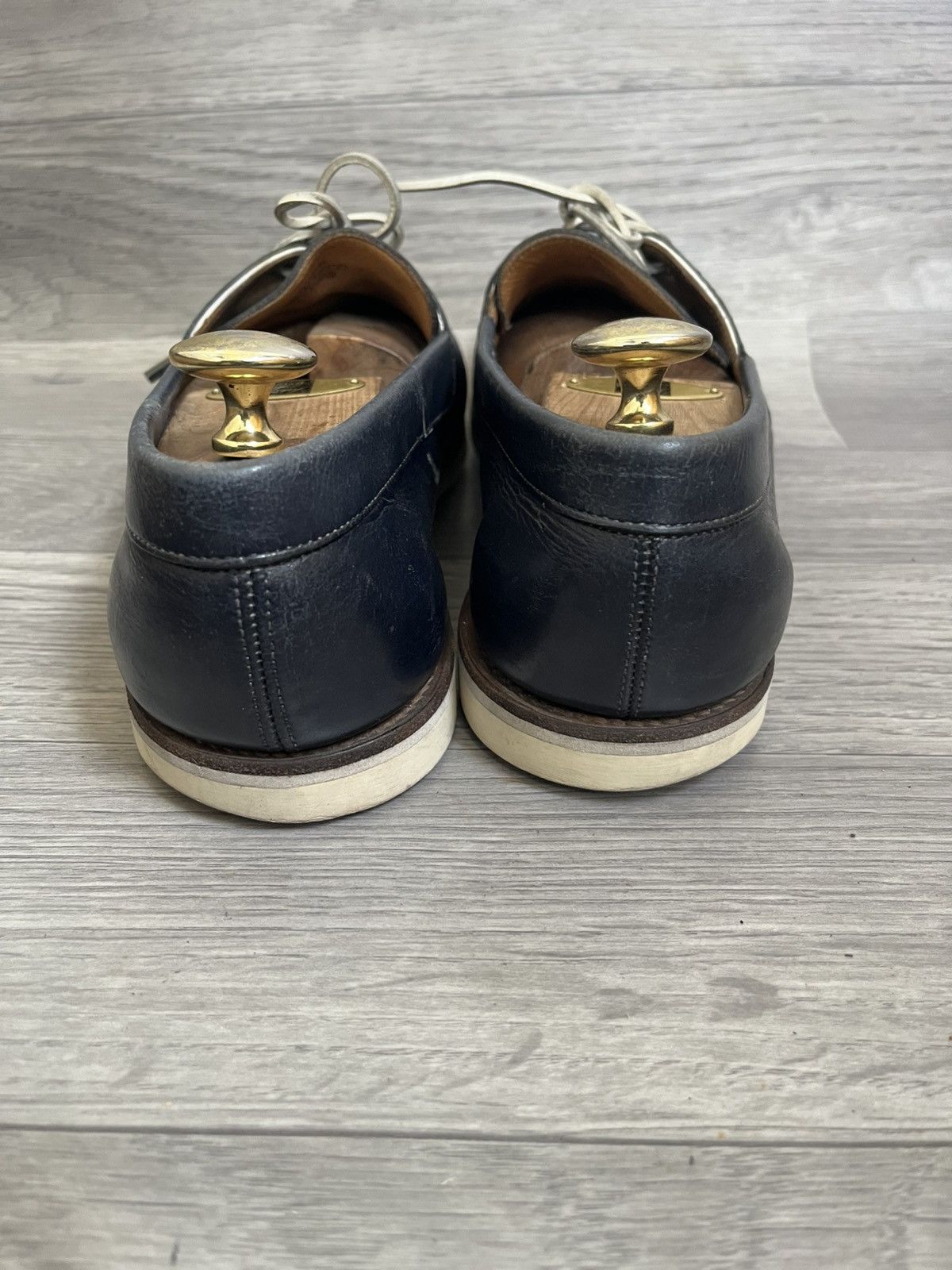 John Lobb John lobb arima blue leather moccasin loafers uk 9EE Size US 10 / EU 43 - 7 Thumbnail