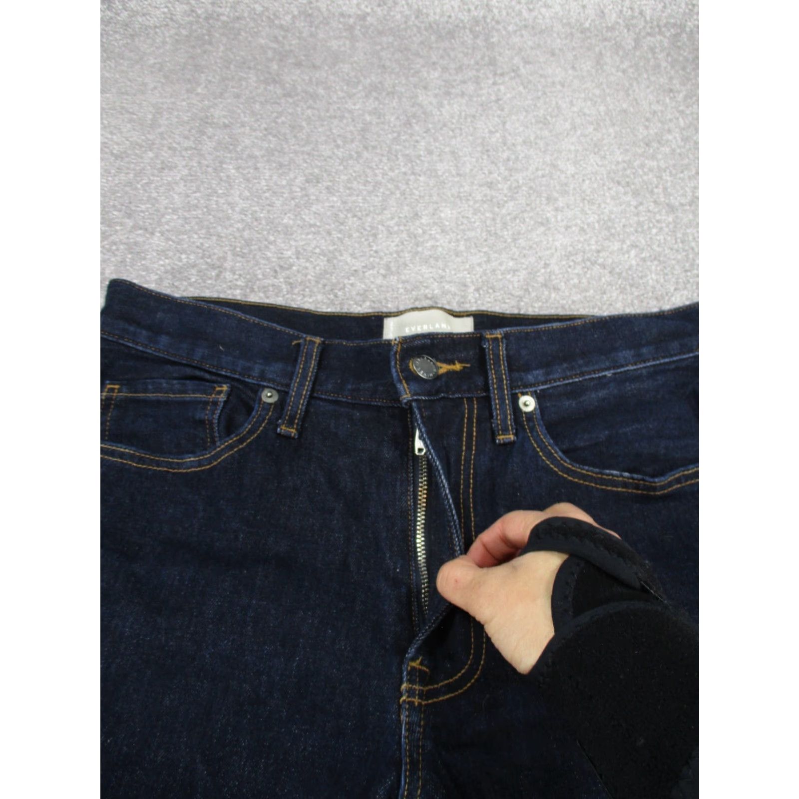 Everlane Everlane Jeans Mens 30 Dark Wash Denim Slim Fit 30X33 Blue Jeans Slim 30 Regular Mens 90s? Size US 30 / EU 46 - 4 Thumbnail