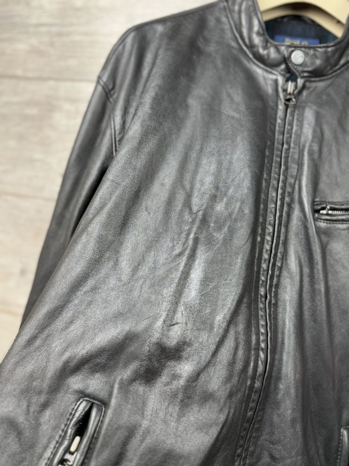 Polo Ralph Lauren Polo Ralph Lauren Leather Racer Moto Biker Jacket Size XXL Size US XXL / EU 58 / 5 - 14 Thumbnail
