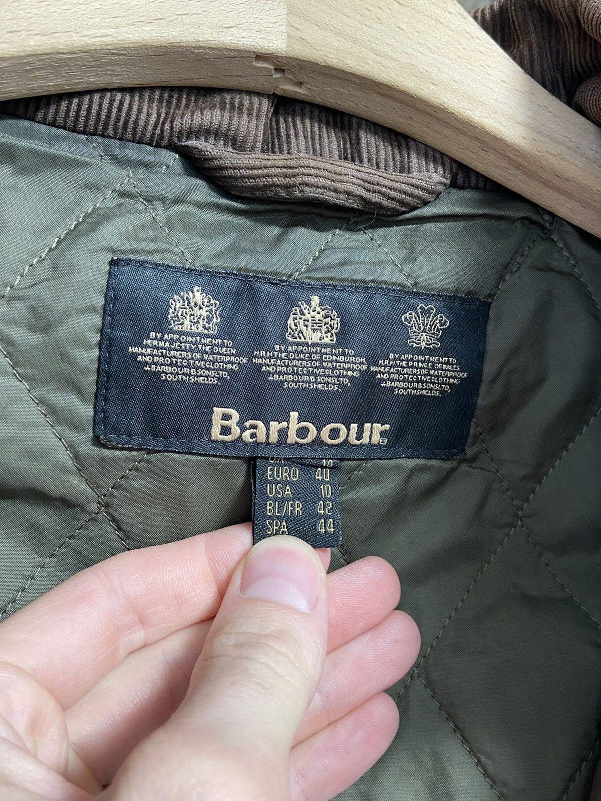Barbour × Vintage Barbour Vintage waxed jacket Size L / US 10 / IT 46 - 15 Thumbnail