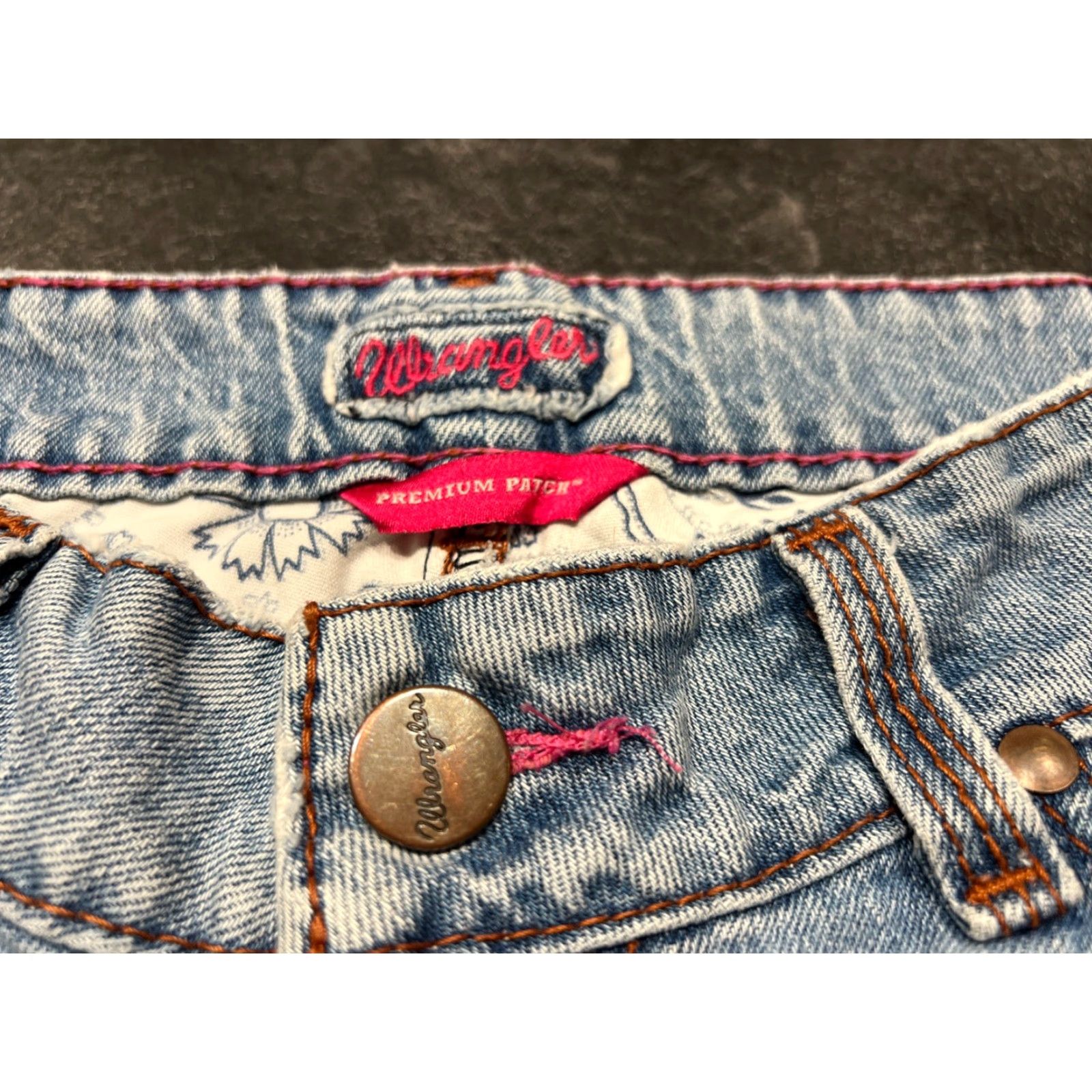 Wrangler VINTAGE Wrangler Premium Patch Jeans Women's 27x30 Blue Denim Straight Fit Cowgirl Western Casual Size 27" / US 4 / IT 40 - 4 Thumbnail