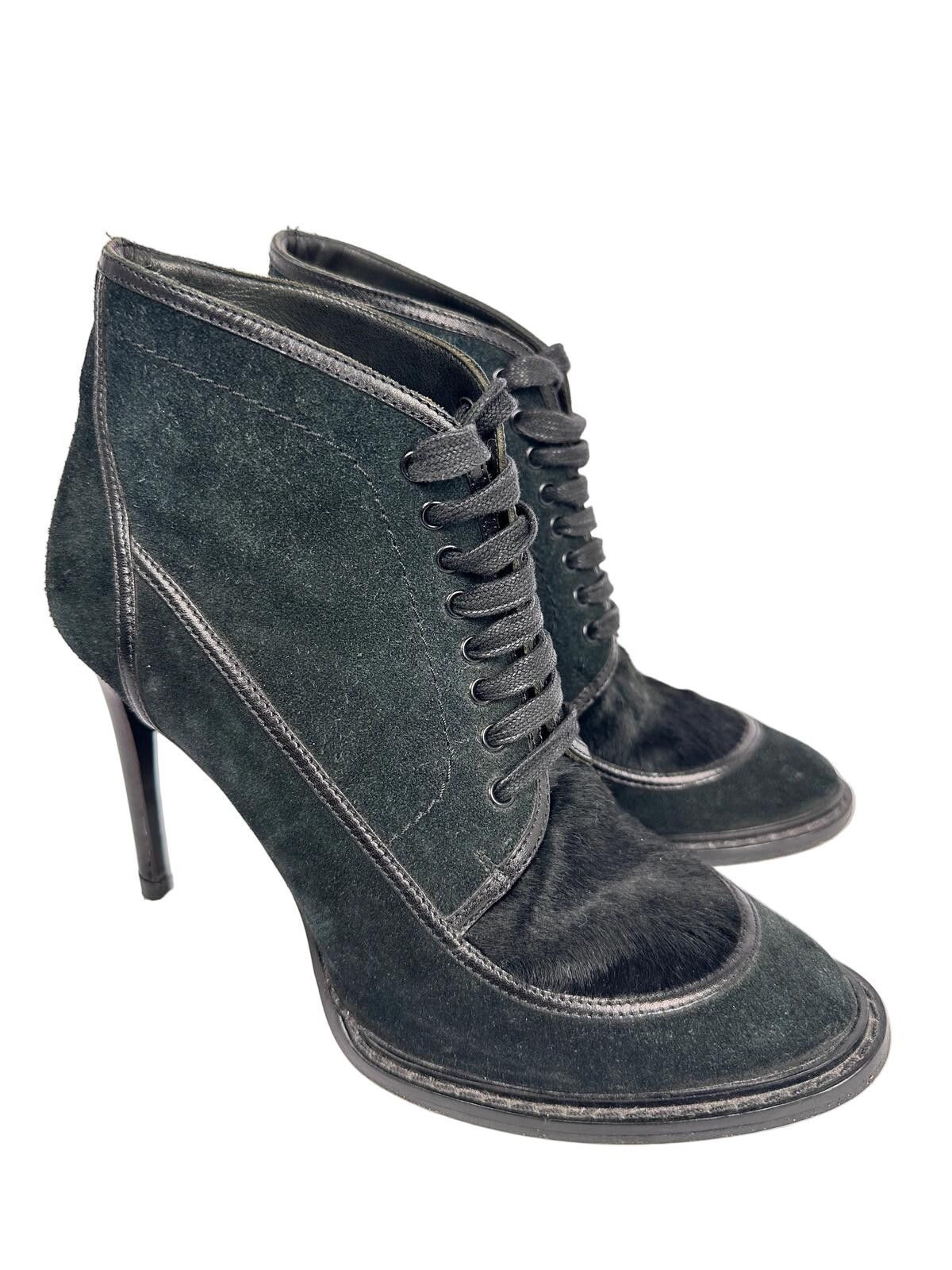 Burberry Burberry Suede & Ponyhair Heels Size US 6 / IT 36 - 1 Thumbnail