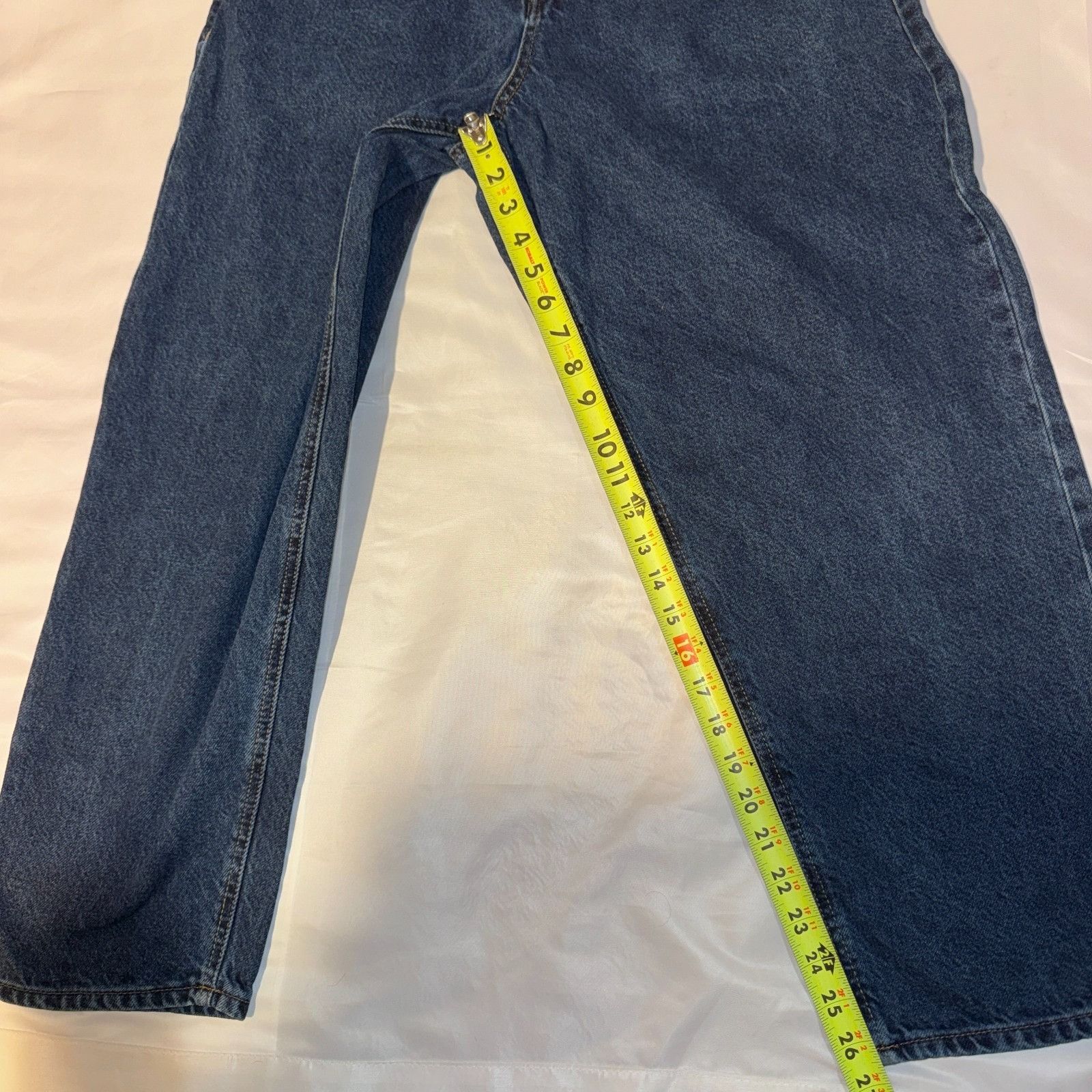 Empyre Empyre Jeans Mens 30x26 Blue Embriodered Pockets Baggy Easy Size US 30 / EU 46 - 9 Thumbnail
