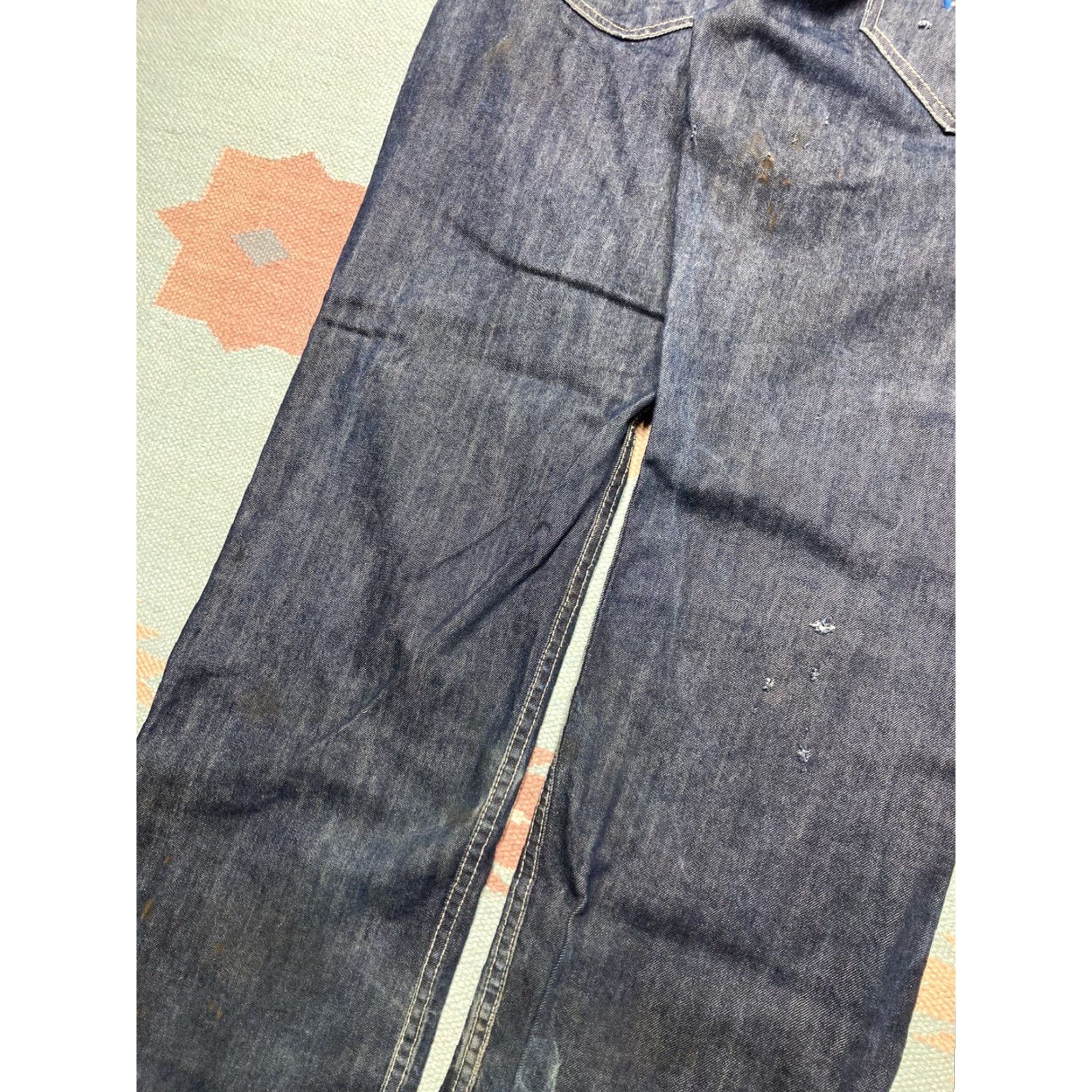 Enyce VINTAGE enyce Jeans Grunge Embroidered Wide-Leg Distressed Baggy 34x33 Men Blue Size US 34 / EU 50 - 4 Thumbnail