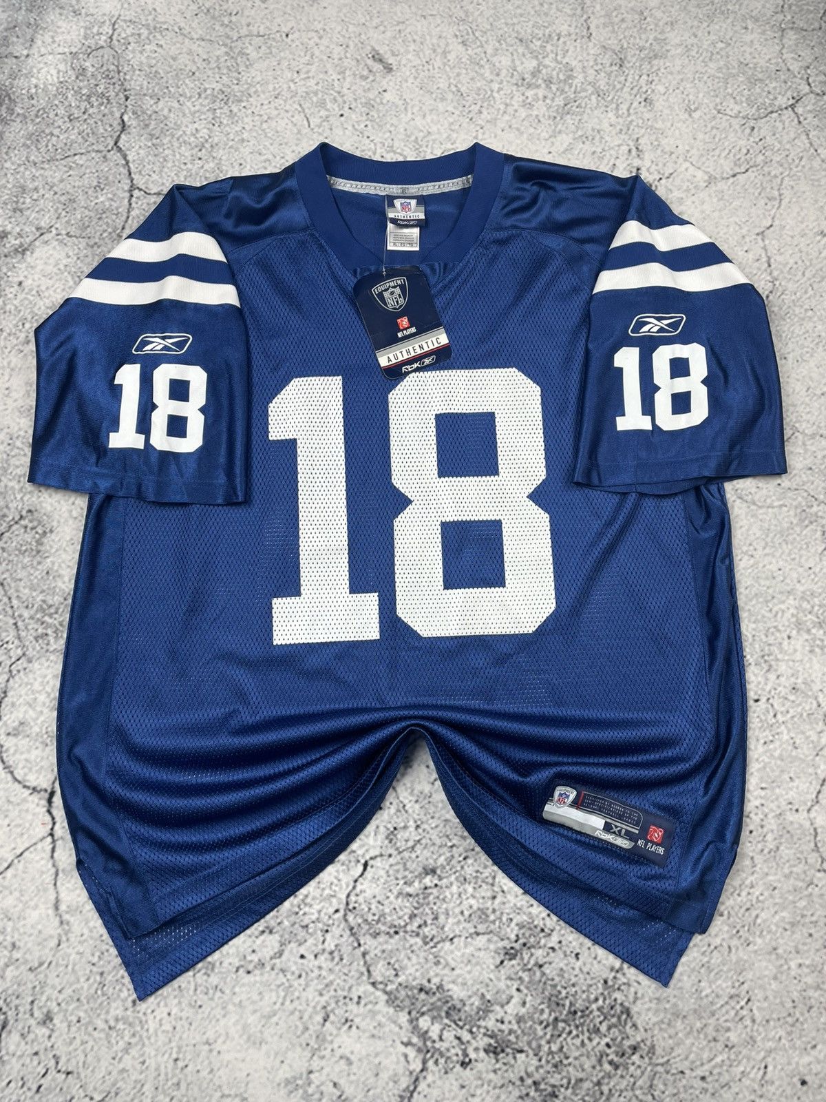 Reebok Vintage Reebok XL Colts #18 Peyton Manning NFL Jersey Drip Size US XL / EU 56 / 4 - 1 Thumbnail