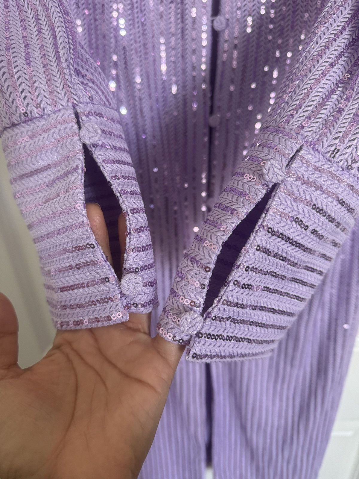 Stine Goya Stine Goya Sonja Sequin Long Sleeve Button-Up Shirtdress Size M / US 6-8 / IT 42-44 - 8 Thumbnail