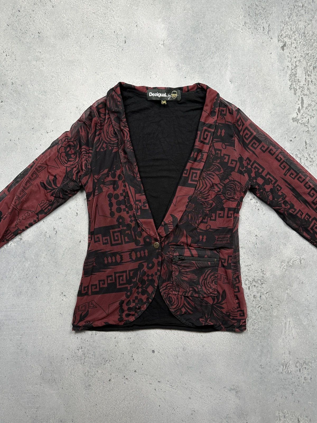If Six Was Nine Desigual by Christian Lacroix mesh Merilyn Monroe Blazer 00s Size S / US 4 / IT 40 - 5 Thumbnail
