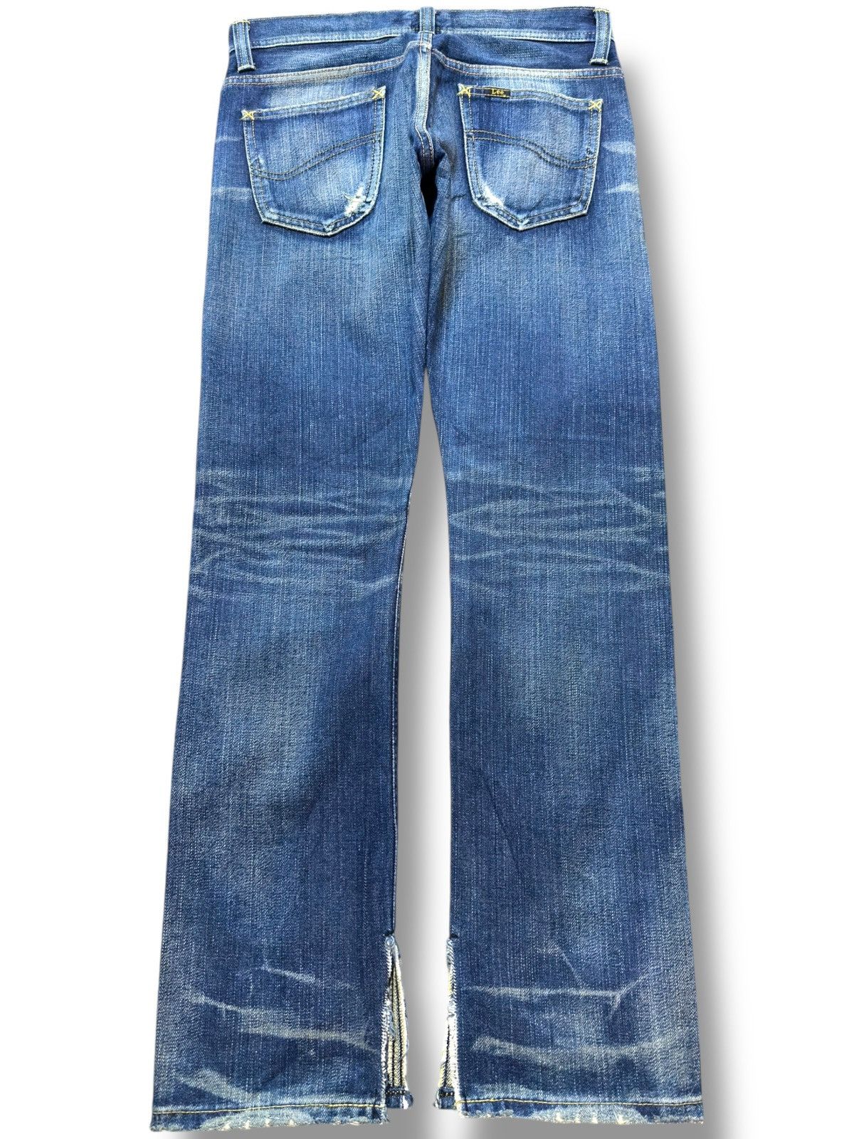 Lee Vintage Lee Cher Selvedge Faded Whiskers Grunge Denim Size US 30 / EU 46 - 8 Thumbnail