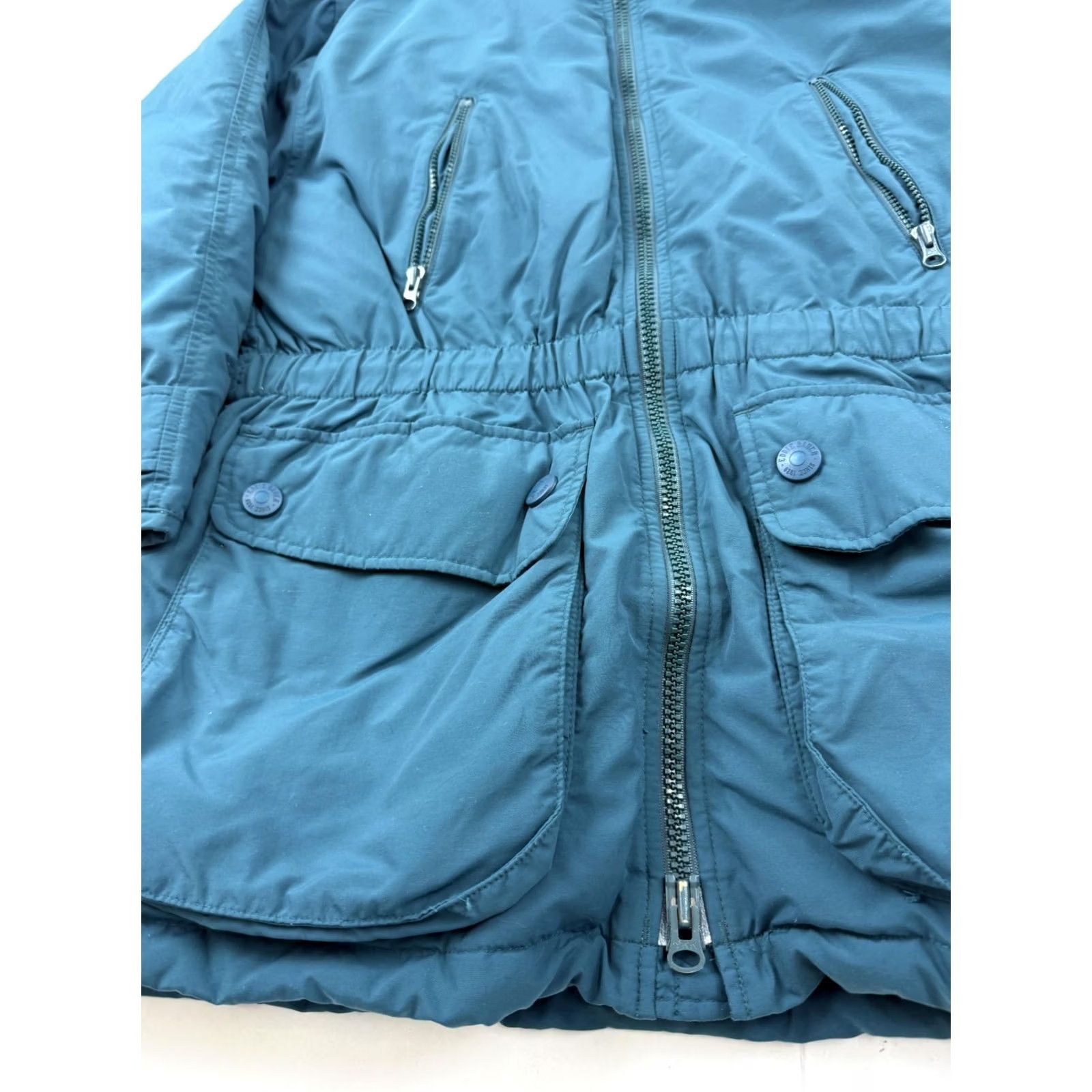 Eddie Bauer VINTAGE Eddie Bauer Coat Womens Medium Blue Hooded Insulated Parka Ski Winter Size M / US 6-8 / IT 42-44 - 3 Thumbnail