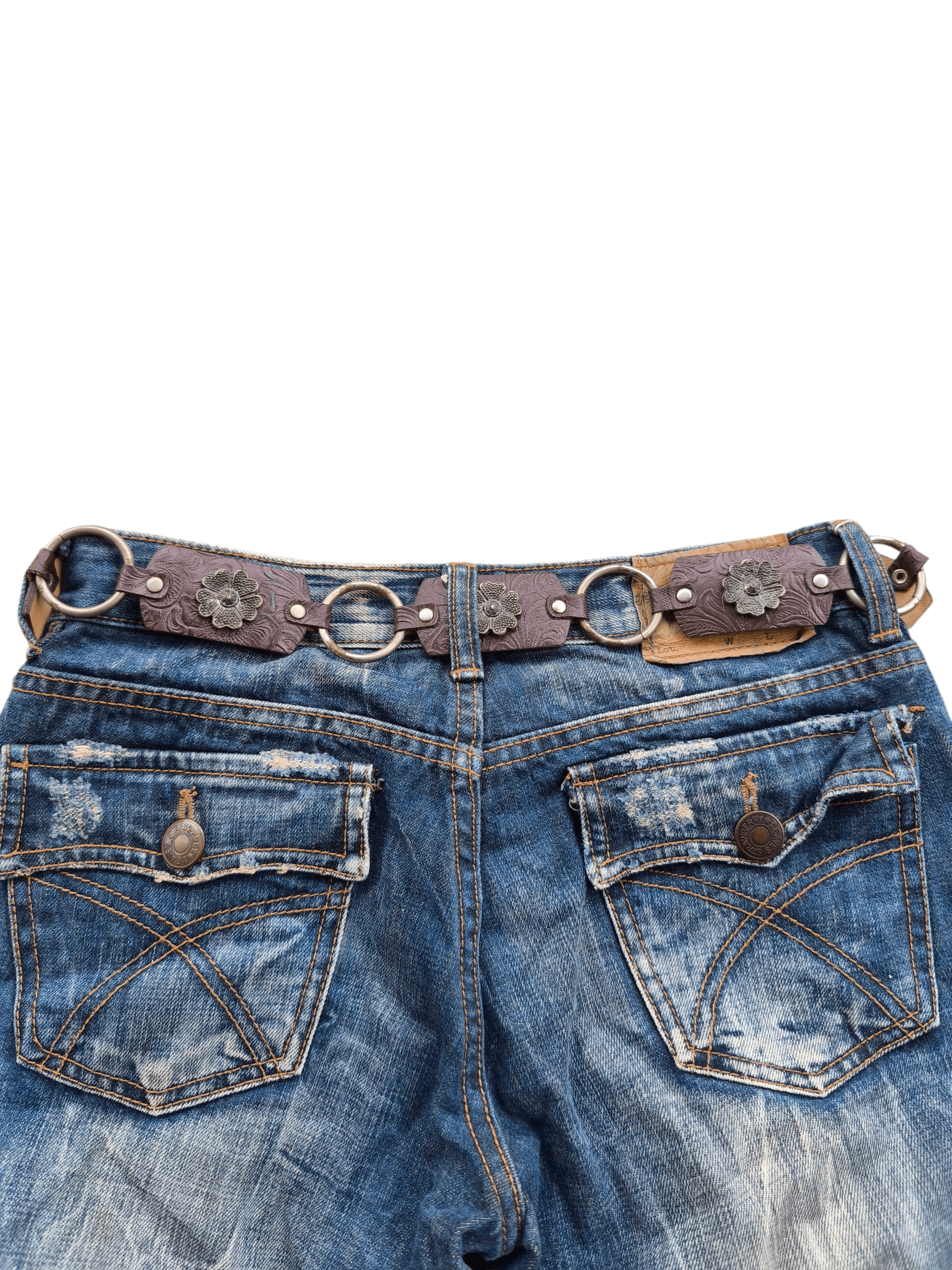 KMRii Vintage western boho ring leather belt Size ONE SIZE - 6 Thumbnail