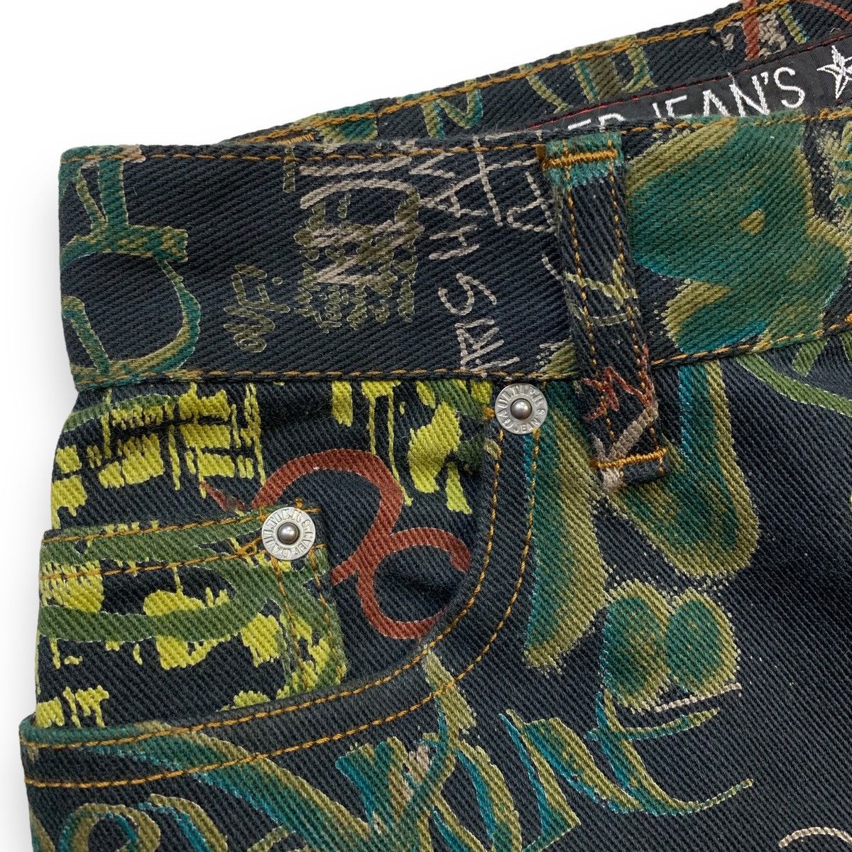 Jean Paul Gaultier Vtg archive jean paul gaultier ss 94 graffiti denim pants Size US 26 / EU 42 - 8 Thumbnail