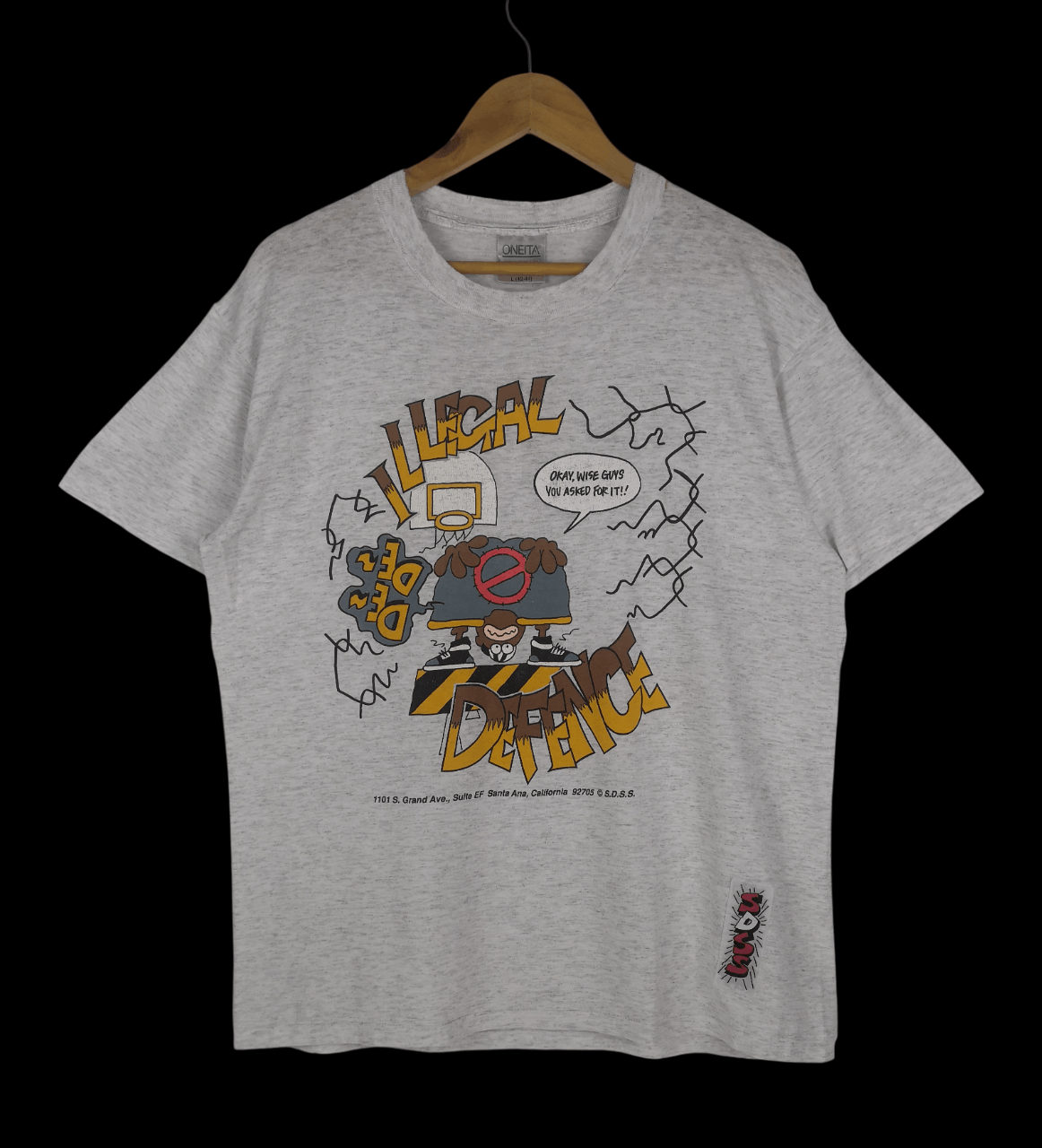 Vintage Vintage 90s Illegal Defence Shirt Funny Tee Distressed Size US L / EU 52-54 / 3 - 1 Thumbnail