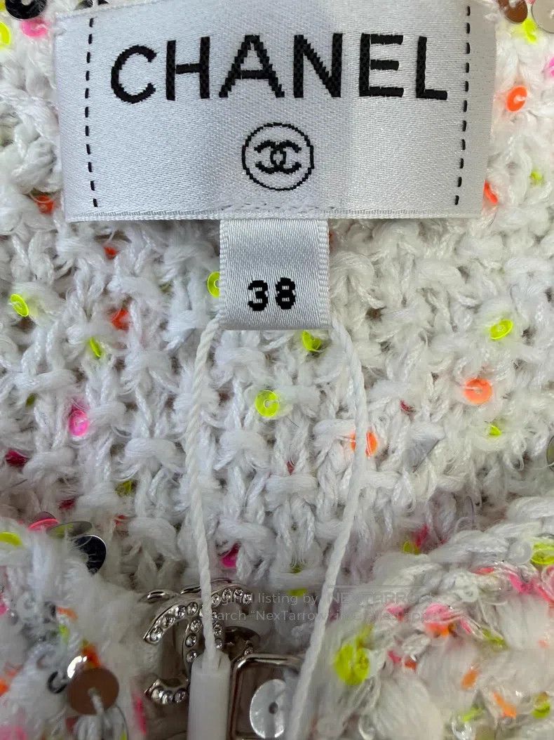 Chanel Chanel Colourful sequin diamond buckle cardigan coat Size XS / US 0-2 / IT 36-38 - 4 Thumbnail