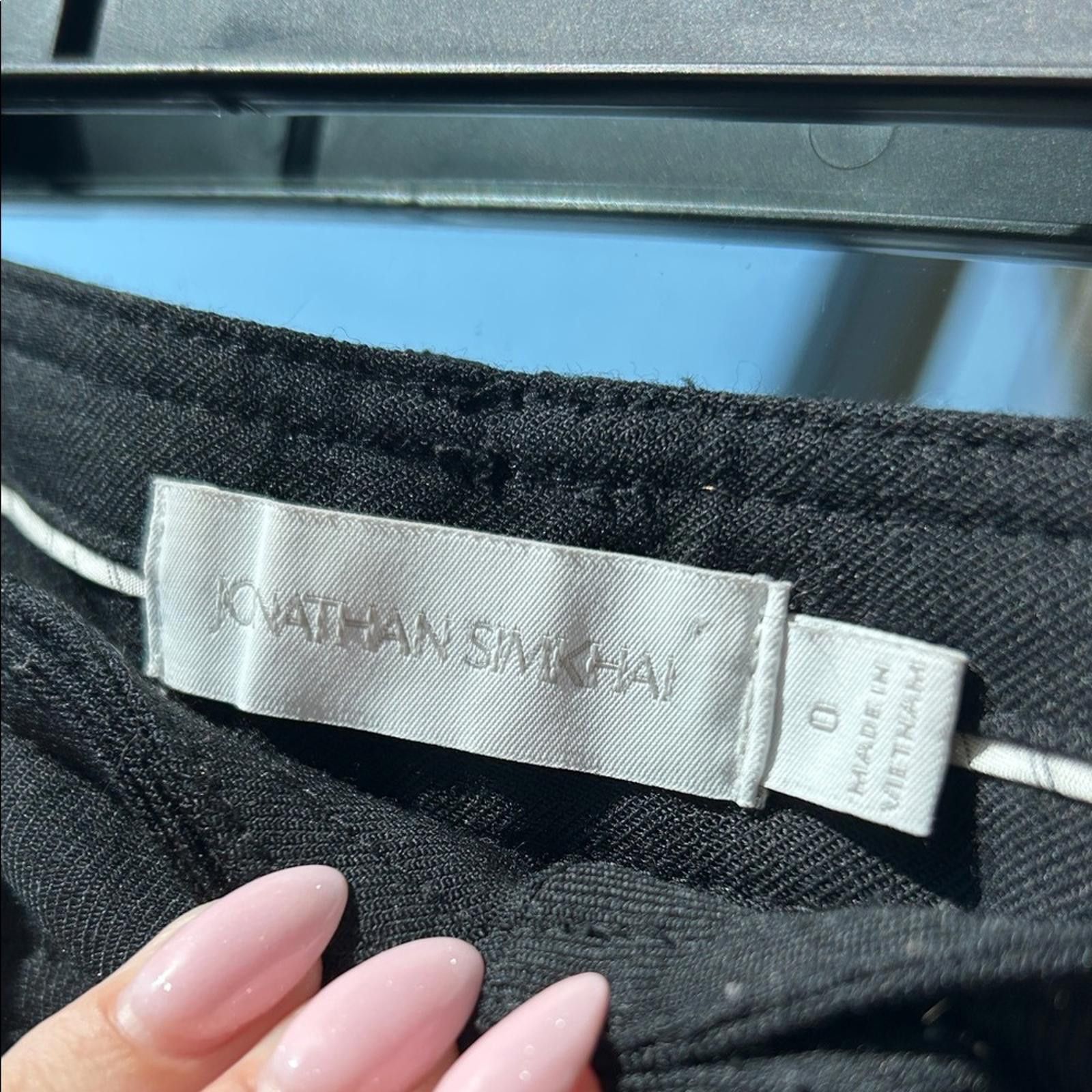 Designer Jonathan Simkhai Black Trousers Size 25" / US 0 / IT 36 - 2 Thumbnail