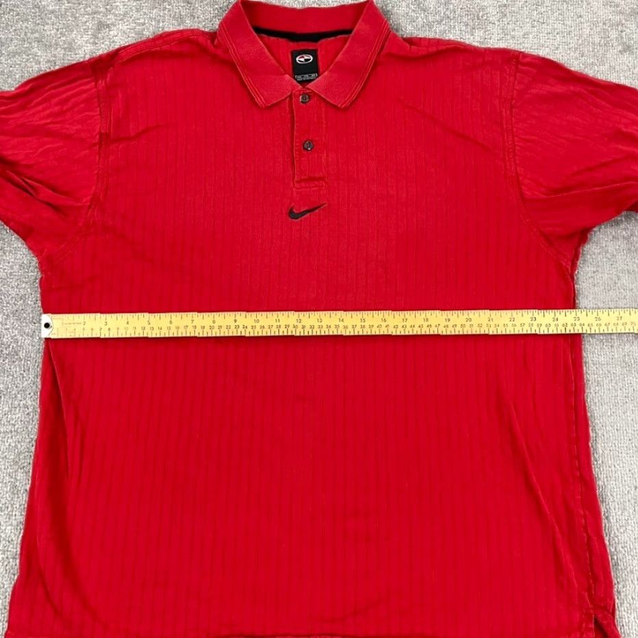 Nike VINTAGE Nike Tiger Woods Polo Shirt Mens 2XL Red Center Swoosh Check Retro Golf Size US XXL / EU 58 / 5 - 5 Thumbnail