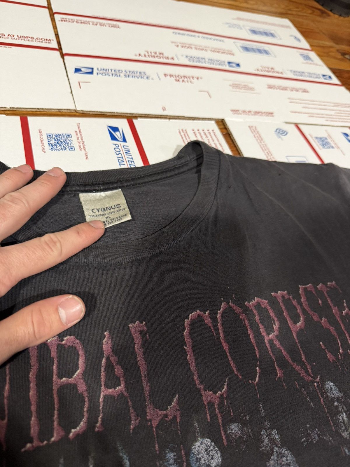 Vintage Vintage 90s Cannibal Corpse Butchered At Birth Tee XL Size US XL / EU 56 / 4 - 3 Thumbnail