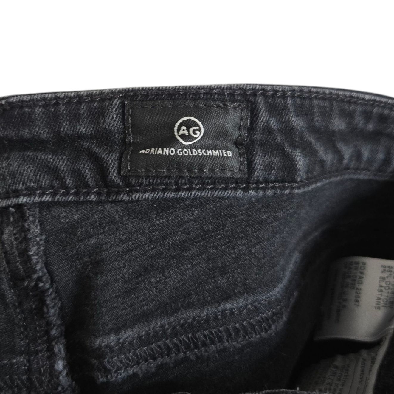 AG Adriano Goldschmied Adriano Goldschmied Womens Black Jeans Size 29 Taxi Zip Size 29" - 8 Thumbnail