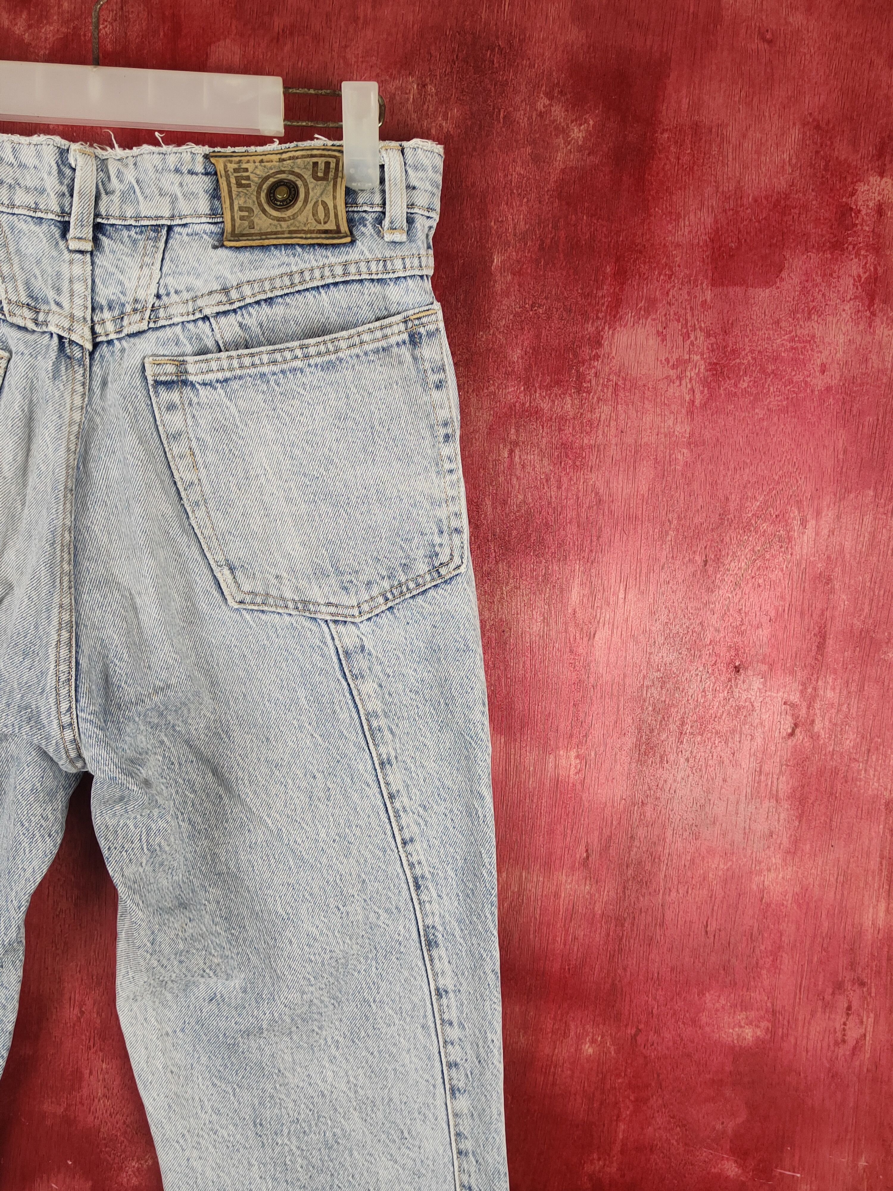 Vintage Wrangler Blue Faded Distressed Ripped Jeans #S1664 Size US 30 / EU 46 - 12 Thumbnail