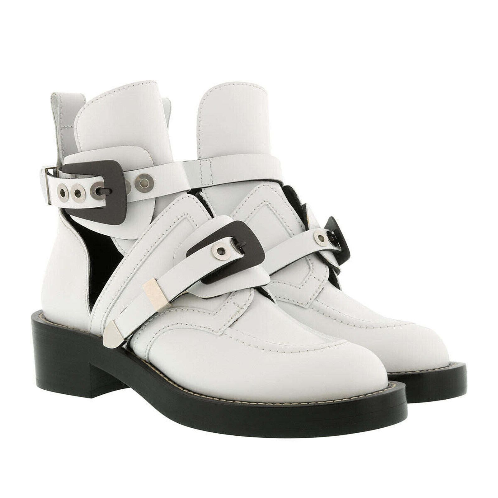 Balenciaga Balenciaga Ceinture White Black Leather Buckle Cut Out Size US 6 / IT 36 - 2 Thumbnail