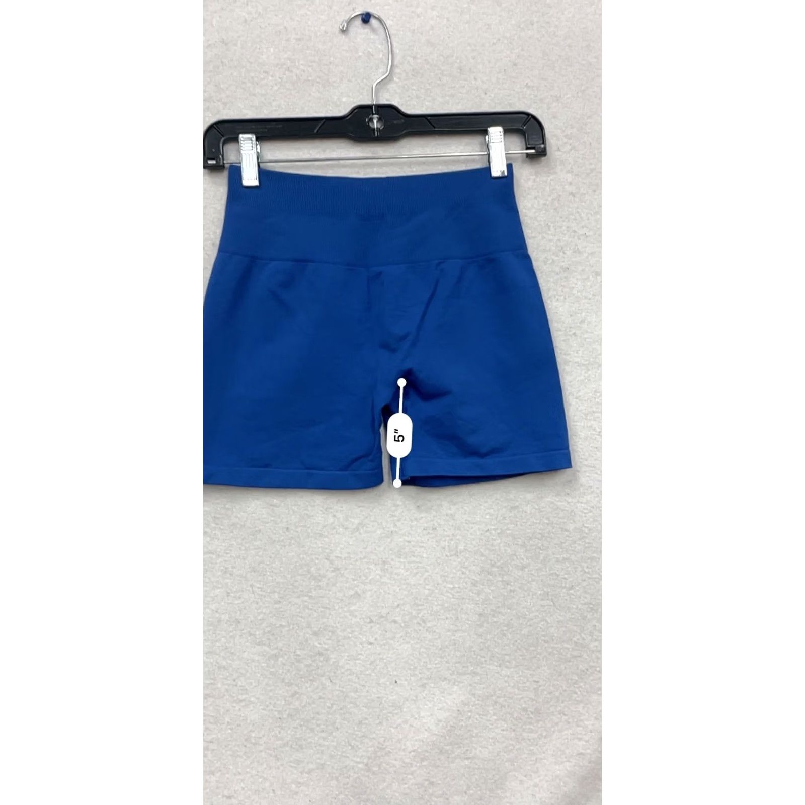 Vintage Aurola Biker Shorts Womens XS Blue Athletic Nylon Spandex Seamless High-Waist Size 26" / US 2 / IT 38 - 7 Thumbnail