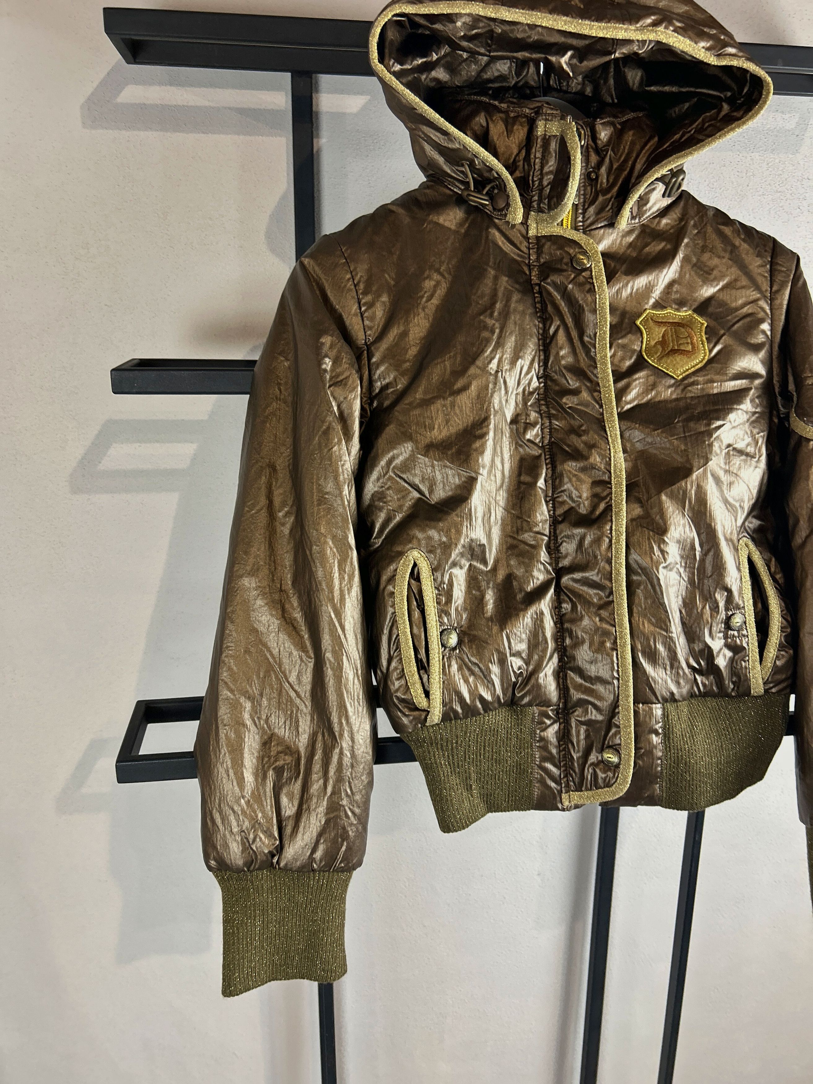 Japanese Brand Streetwera Japanese Opium Gold Melatic Color Hooded Jacket Size XS / US 0-2 / IT 36-38 - 2 Thumbnail