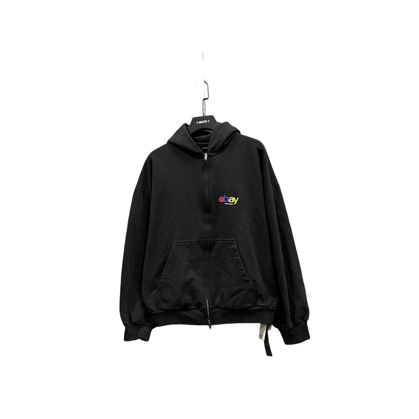 Balenciaga × Under Armour LOGO EMBROIDERED ZIP UP HOODIE | Grailed
