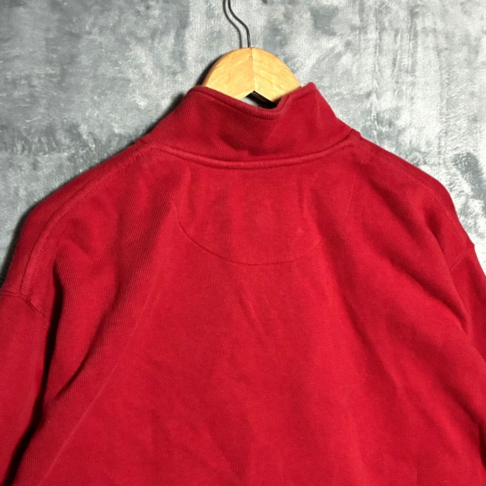 Orvis VINTAGE Orvis Sweatshirt Red Cotton Quarter Zip Pullover Mens Large Size US L / EU 52-54 / 3 - 5 Thumbnail