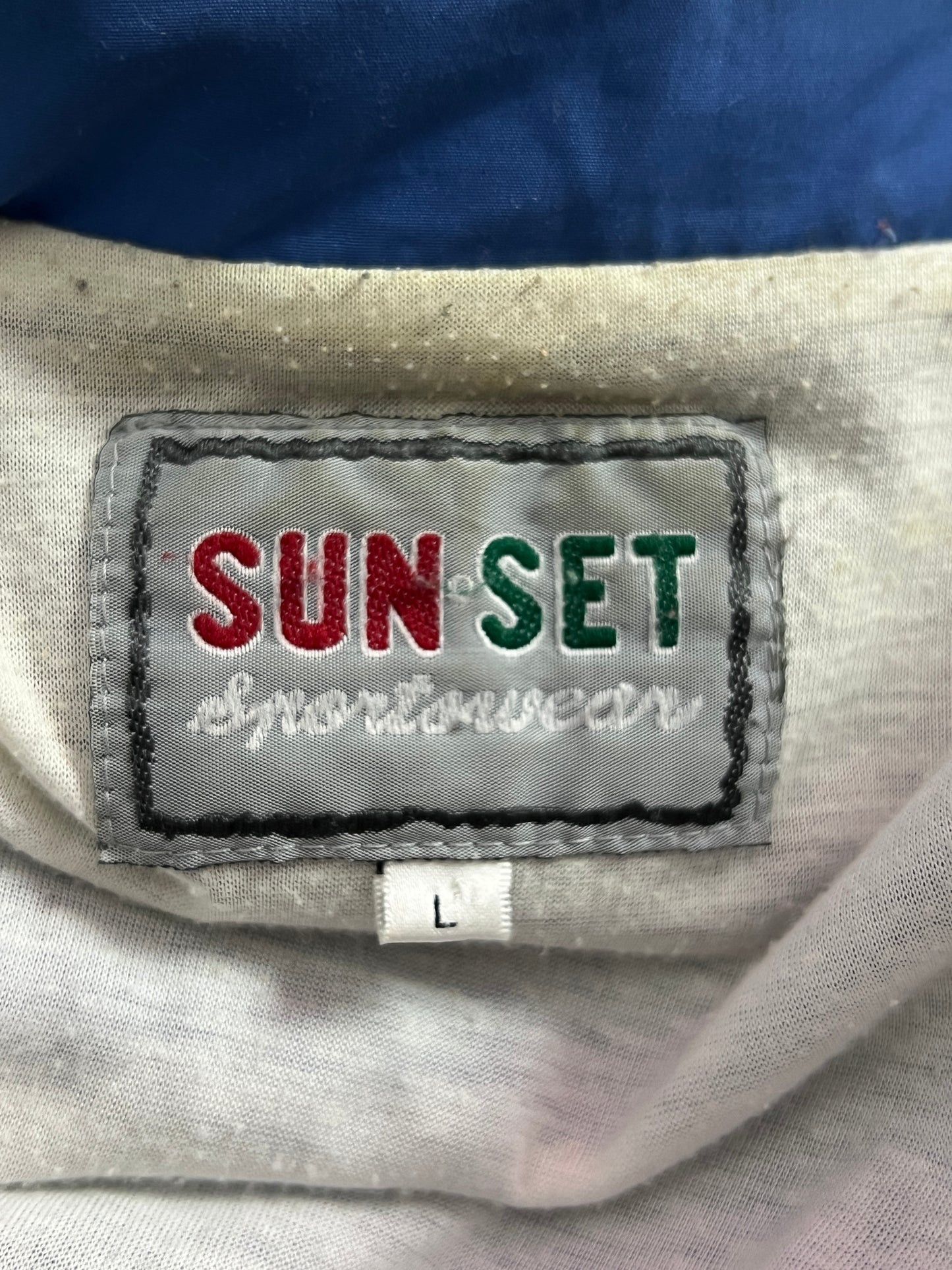 Other 90s Sun Set Vintage Men's Floral Windbreaker Jacket - L Size US L / EU 52-54 / 3 - 4 Thumbnail