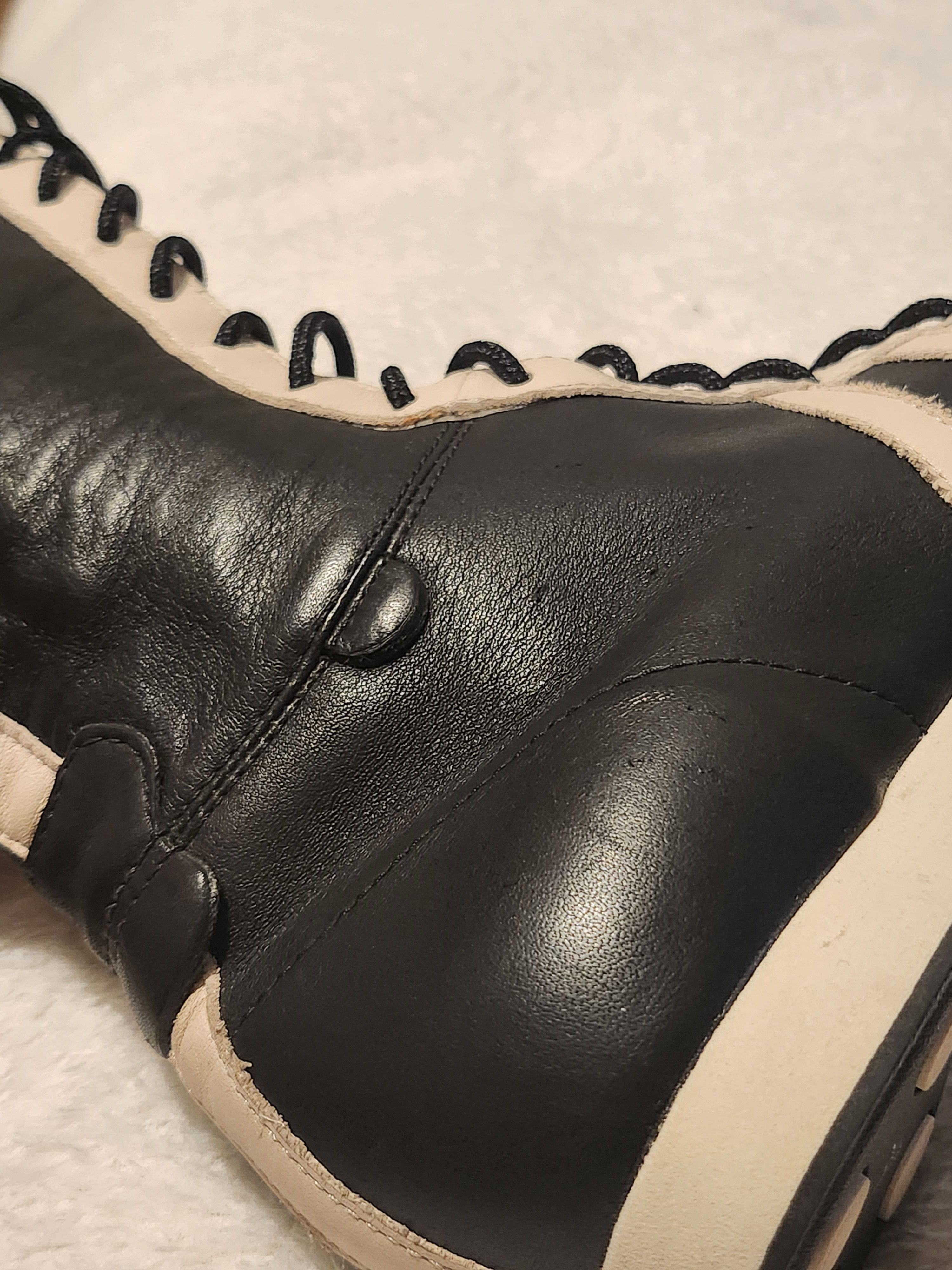 Adidas Adidas Santos boots leather knee high boxing black and white Size US 5.5 / IT 35.5 - 10 Thumbnail