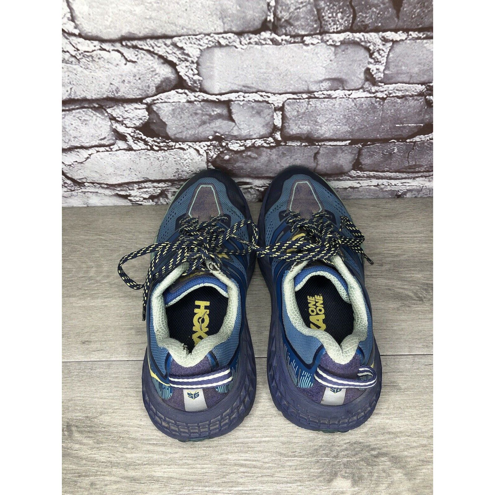 Hoka Hoka One One Speedgoat 3 Blue Synthetic Sneakers Shoes Women Size US 7 / IT 37 - 6 Thumbnail