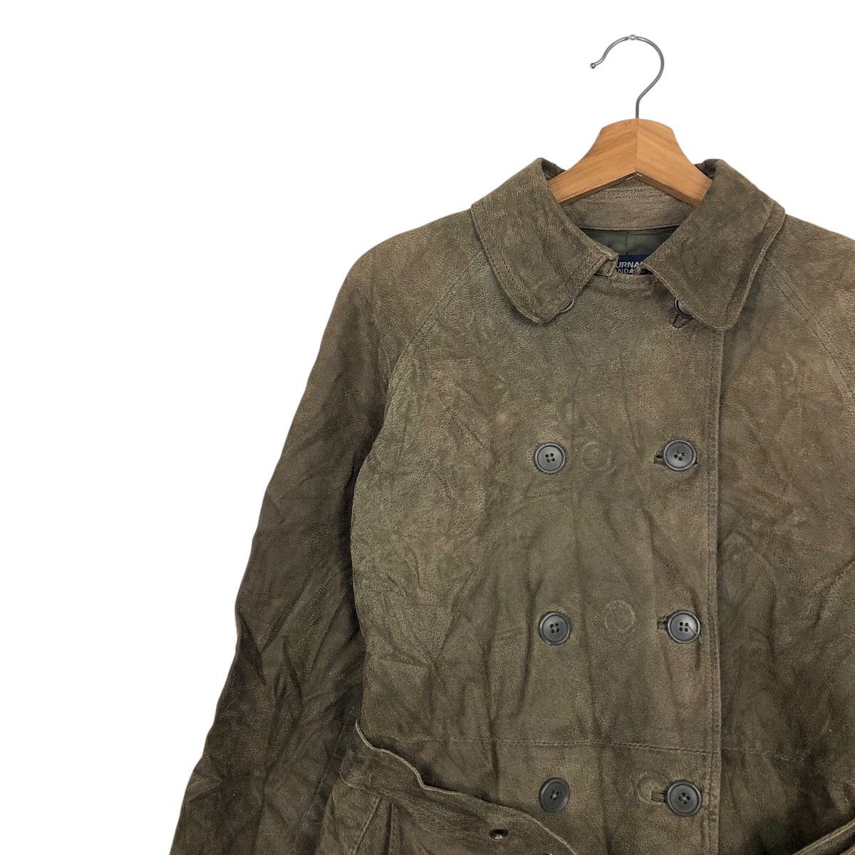 Japanese Brand 📌Vintage Leather Long Jacket Journal Standard Issey Miyake Size US M / EU 48-50 / 2 - 9 Thumbnail