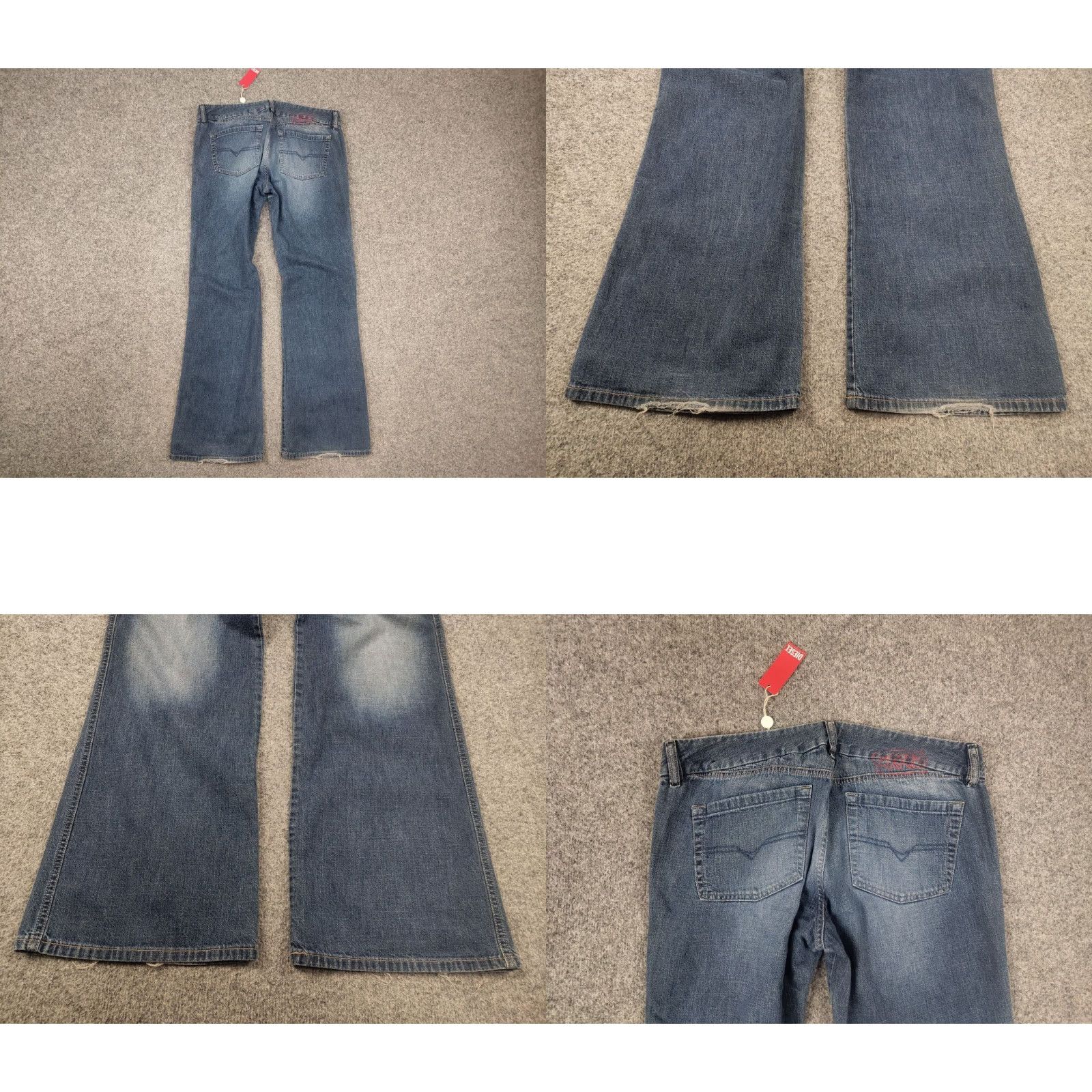 Diesel VINTAGE Diesel X-Rotuck Jeans Men’s 36 Regular Blue Denim 5-Pocket Distressed 90s Y2K Style Size US 36 / EU 52 - 8 Thumbnail