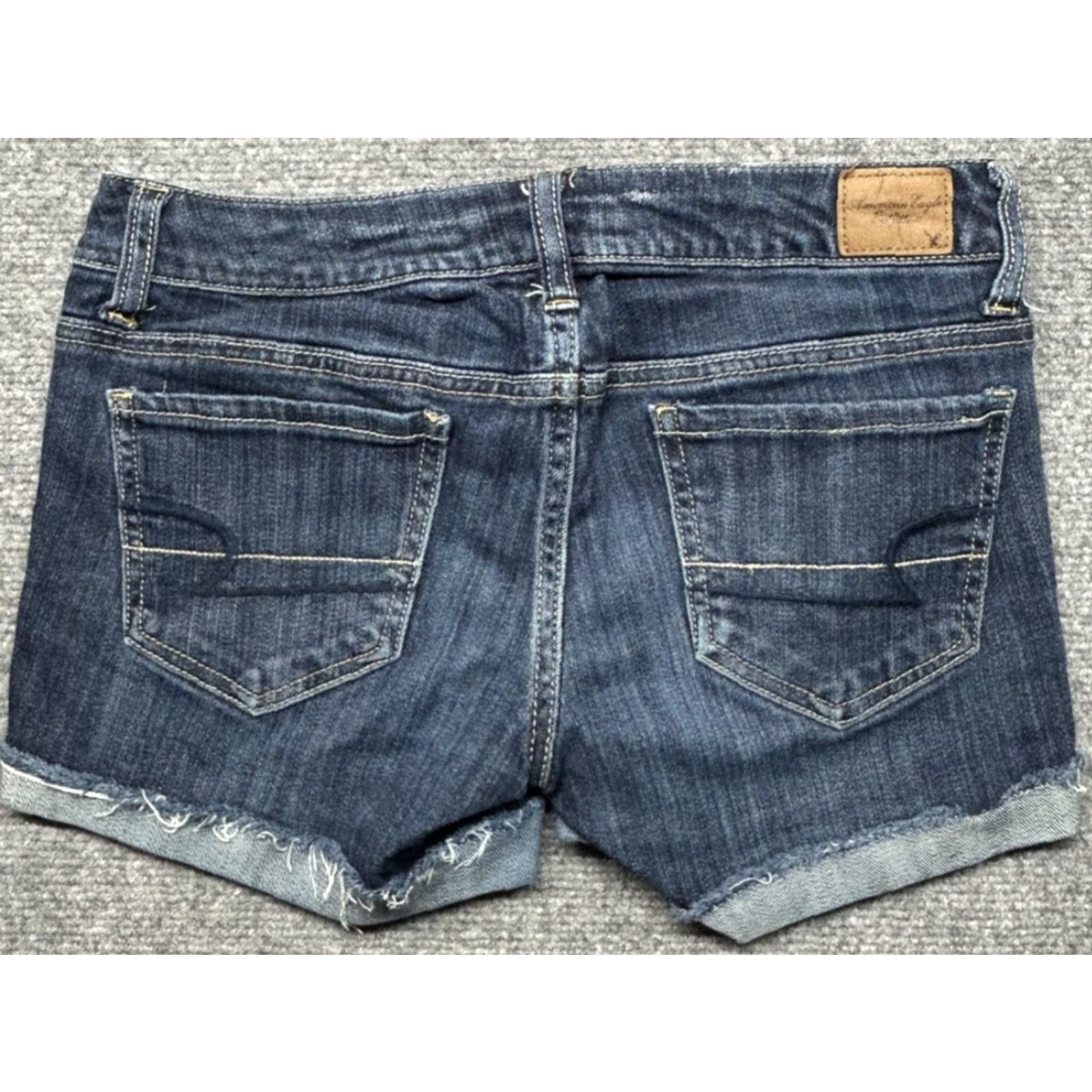 American Eagle Outfitters American Eagle Shorts Womens 2 Denim Distressed Stretch Cuffed Casual Summer Womens Size 26" / US 2 / IT 38 - 6 Thumbnail